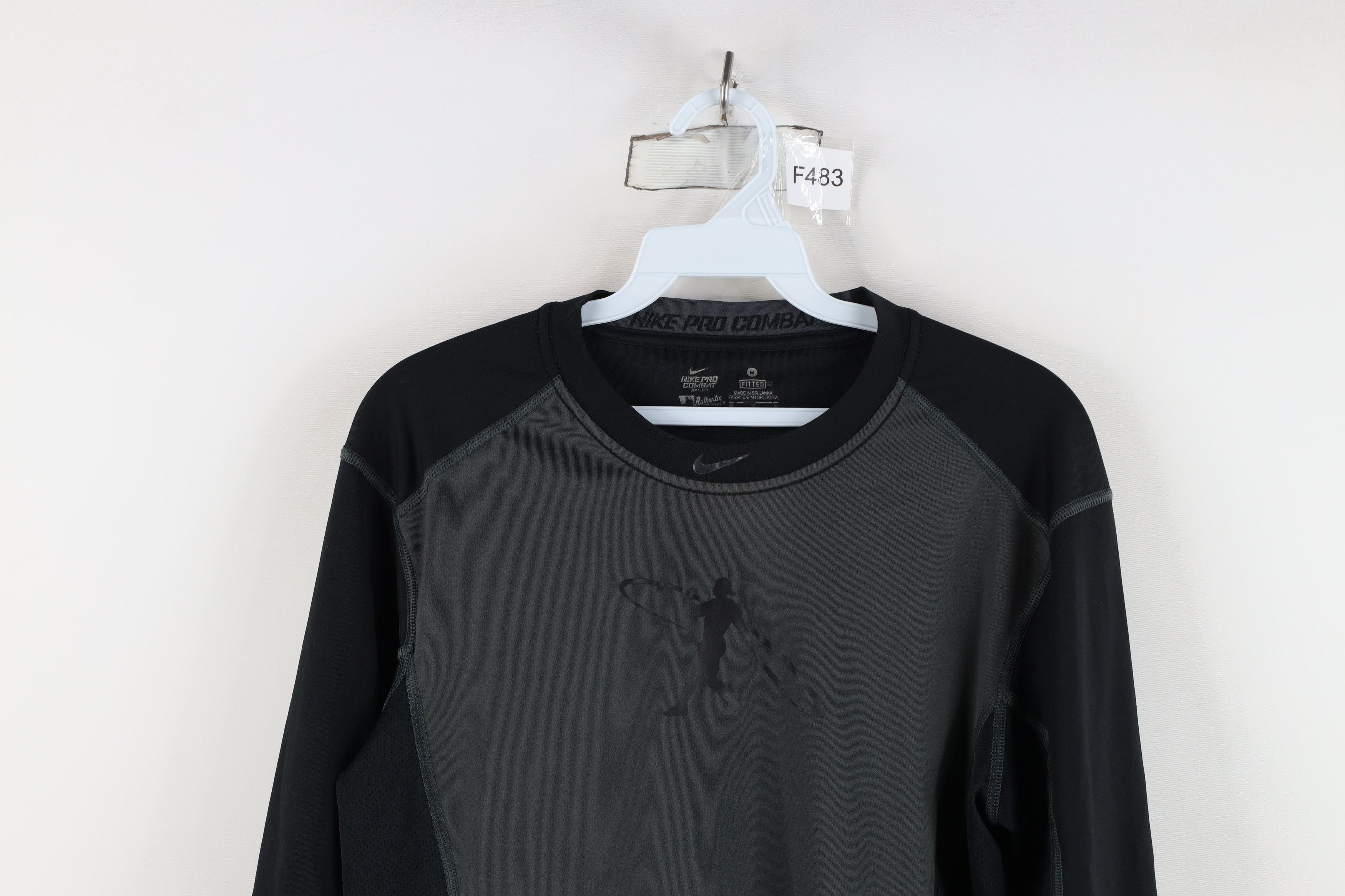 Nike Nike Pro Combat Ken Griffey Jr Baseball Raglan T-Shirt Gray Size US M / EU 48-50 / 2 - 2 Thumbnail