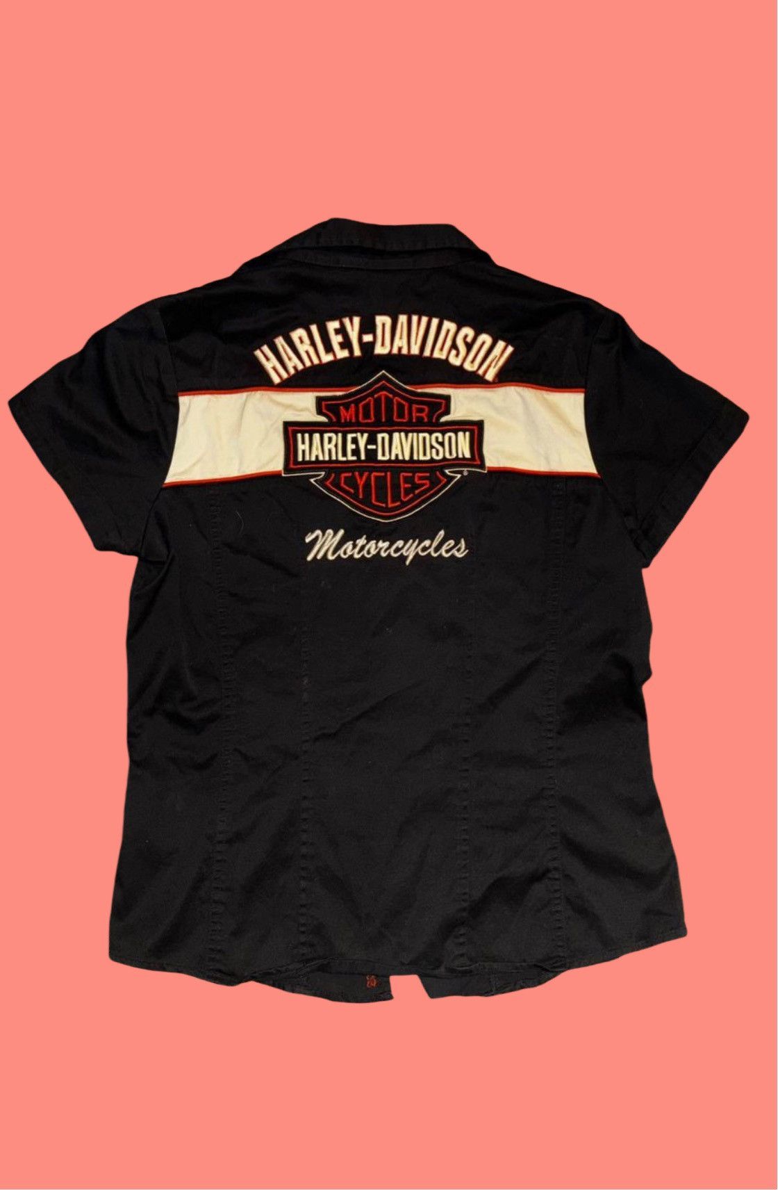 Harley Davidson Zip up mechanic style Harley Davidson t shirt Size XS / US 0-2 / IT 36-38 - 2 Thumbnail