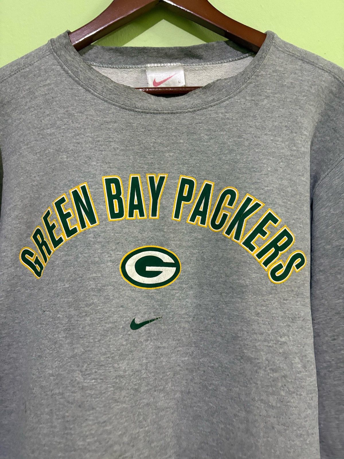 NFL × Nike × Vintage Vintage Nike Sweatshirt Green Bay Packers NFL Size US L / EU 52-54 / 3 - 4 Thumbnail