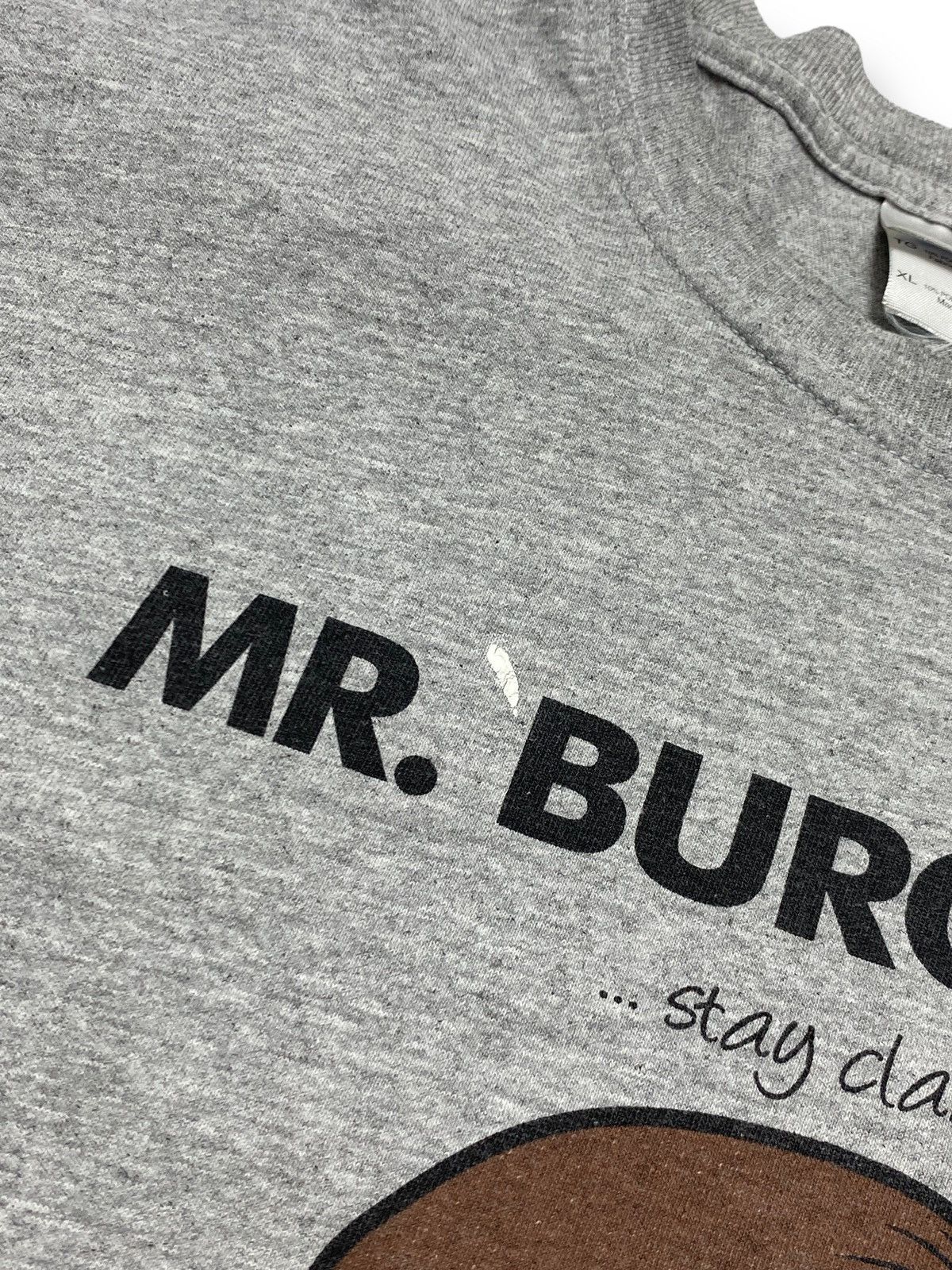 Vintage Vintage MR BURGUNDY Grey Tee Shirt Size US XL / EU 56 / 4 - 5 Thumbnail