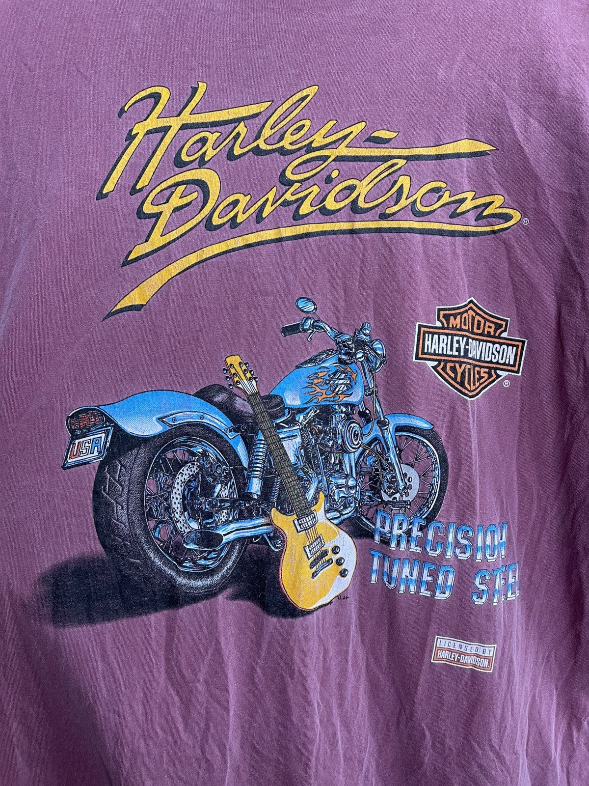 Vintage Harley Davidson Vintage T-Shirt Tee 90s USA Size US L / EU 52-54 / 3 - 6 Thumbnail