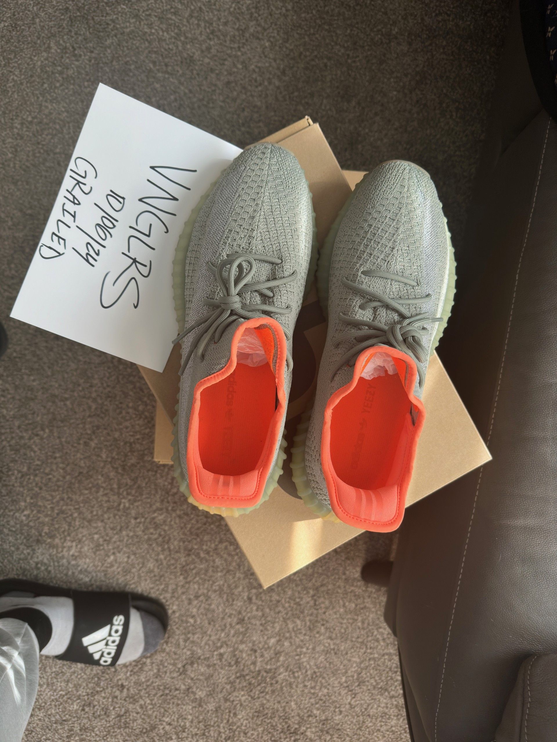 Adidas × Yeezy Adidas Yeezy Boost 350 V2 Desert Sage Size US 12 / EU 45 - 4 Thumbnail
