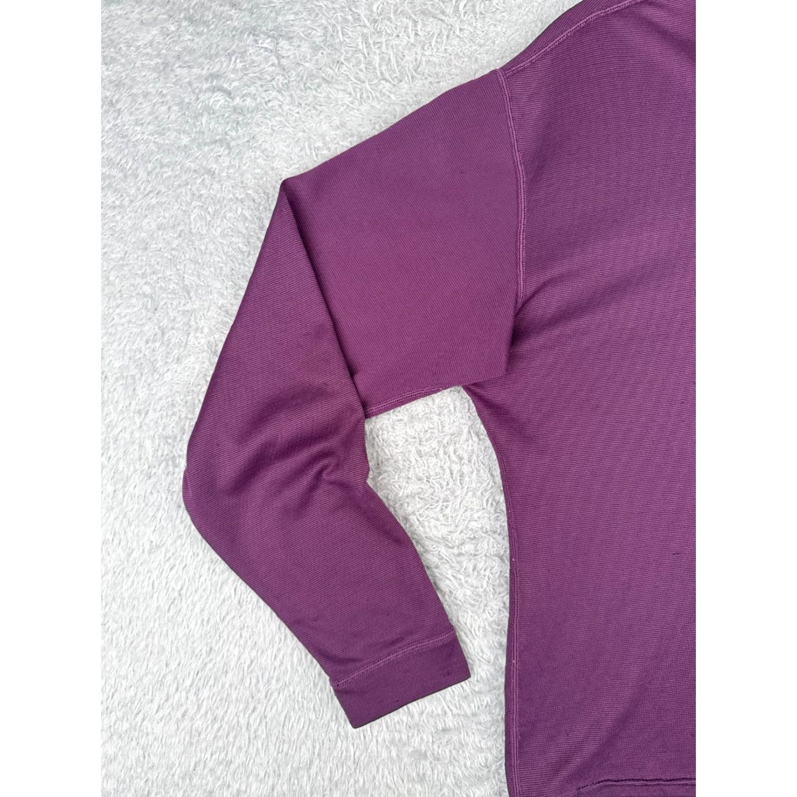 Patagonia Patagonia Shirt Women Large Purple Capilene 1/4 Zip Polyester Long Sleeve READ Size L / US 10 / IT 46 - 3 Thumbnail
