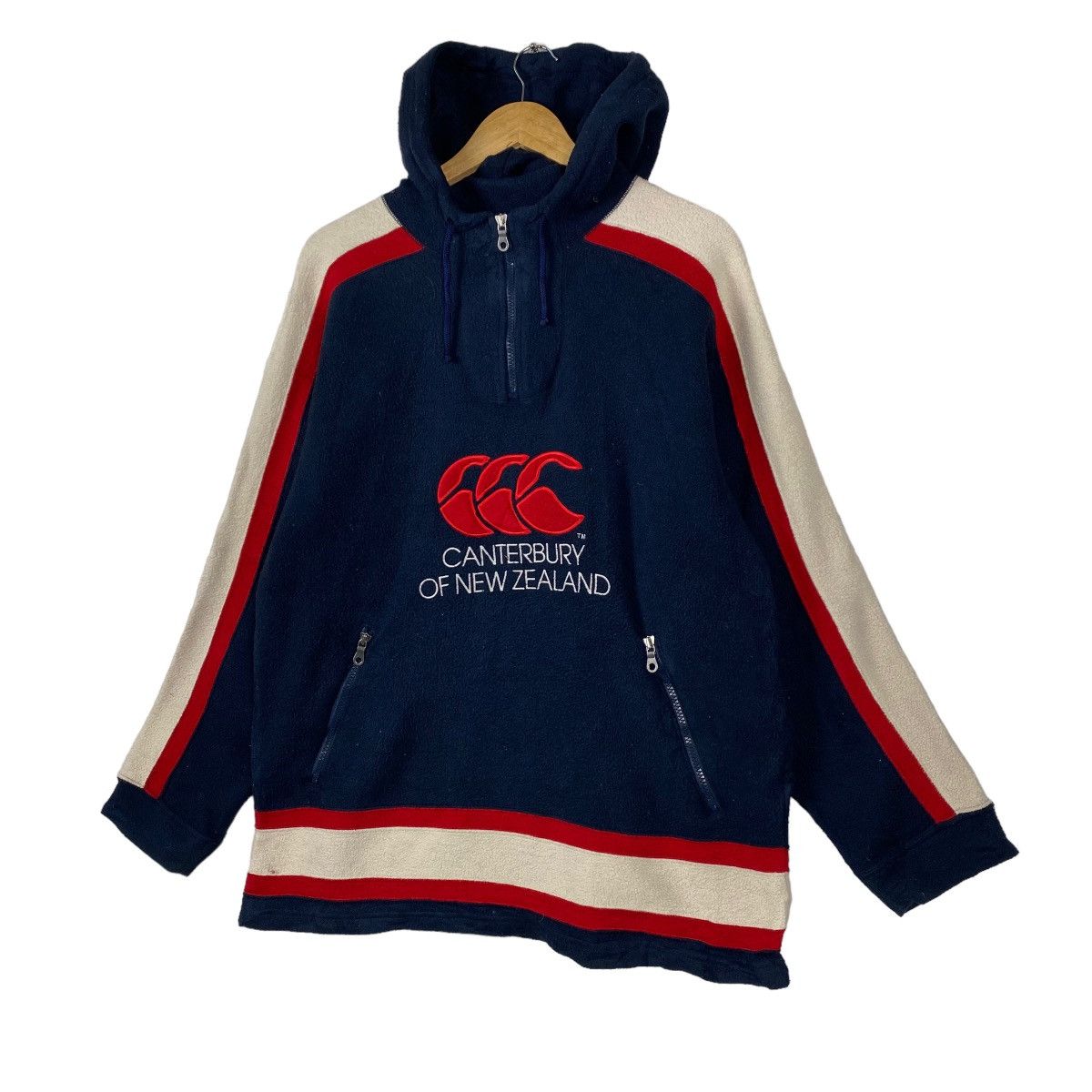 Canterbury of New Zealand × Vintage Vintage 90s Canterbury Of New Zealand Halfzip Fleece Hoodies Size US M / EU 48-50 / 2 - 3 Thumbnail