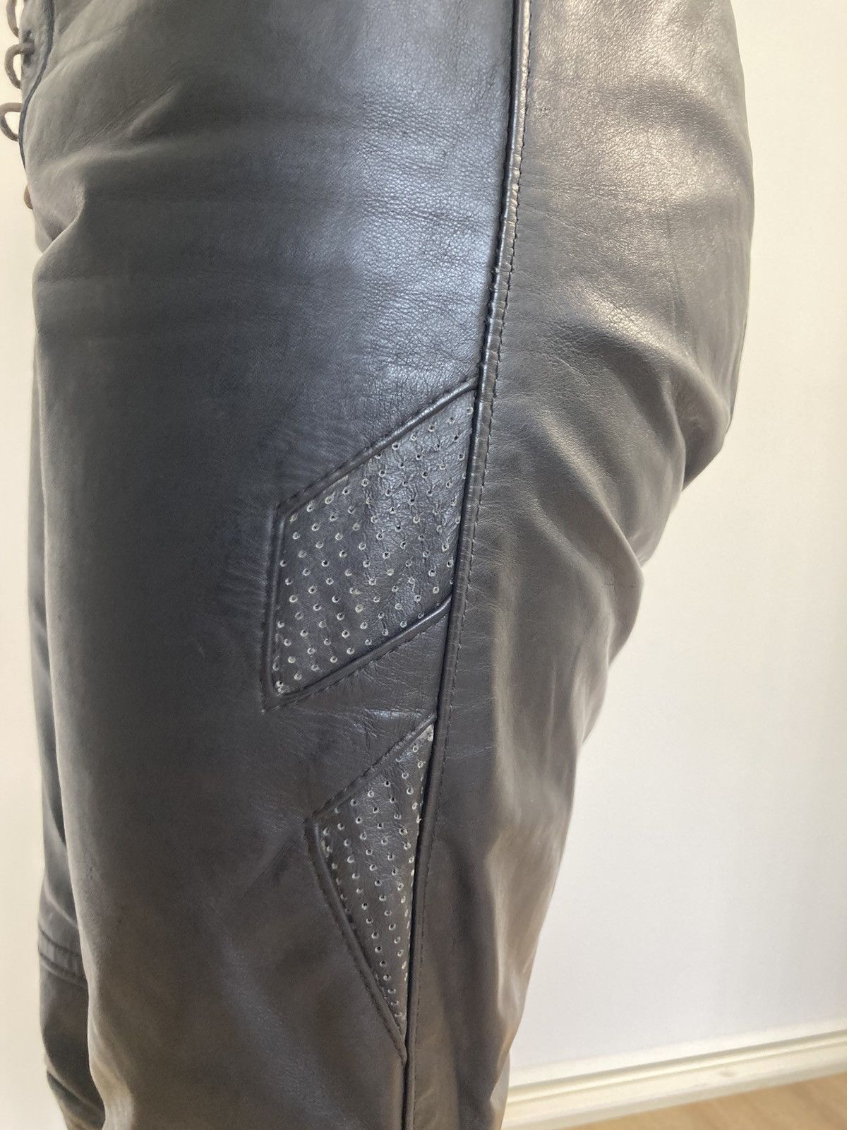 Other Vintage Custom Made Leather Pants Size 29" - 5 Thumbnail