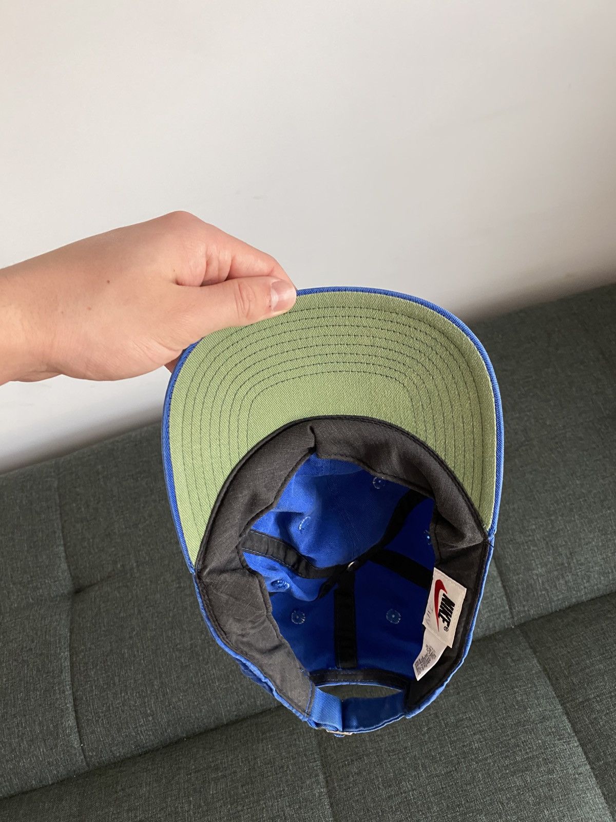 Vintage Nike Vintage Cap OG Japanese Big Logo Drill Avant Garde Y2K Size ONE SIZE - 7 Thumbnail