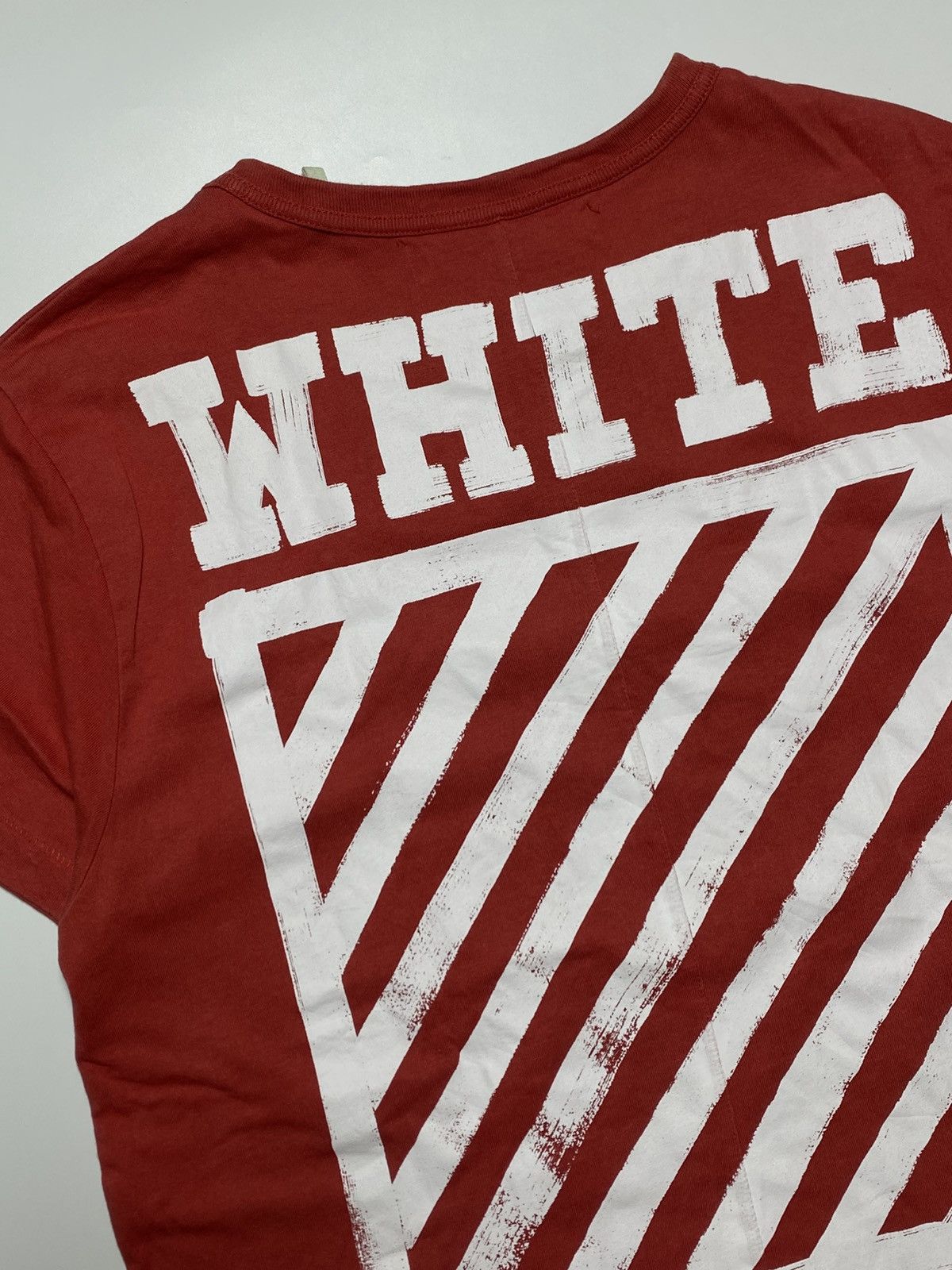 Off-White Off-White Brushed Diagonal Logo T-Shirt Size US M / EU 48-50 / 2 - 2 Thumbnail