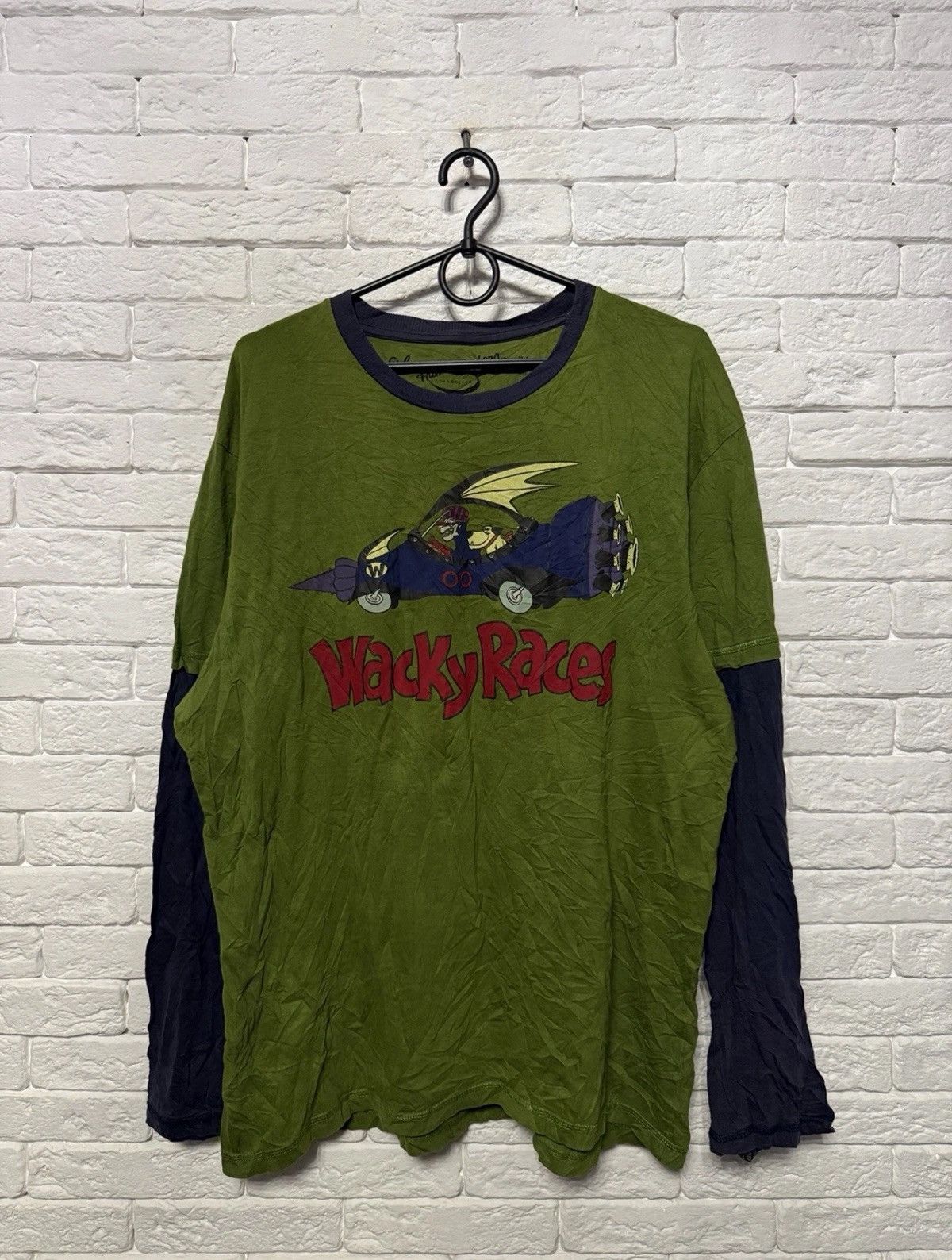 Other Vintage Hanna Barbera Wacky Races Double Sleeve Longsleeve Size US XL / EU 56 / 4 - 1 Thumbnail