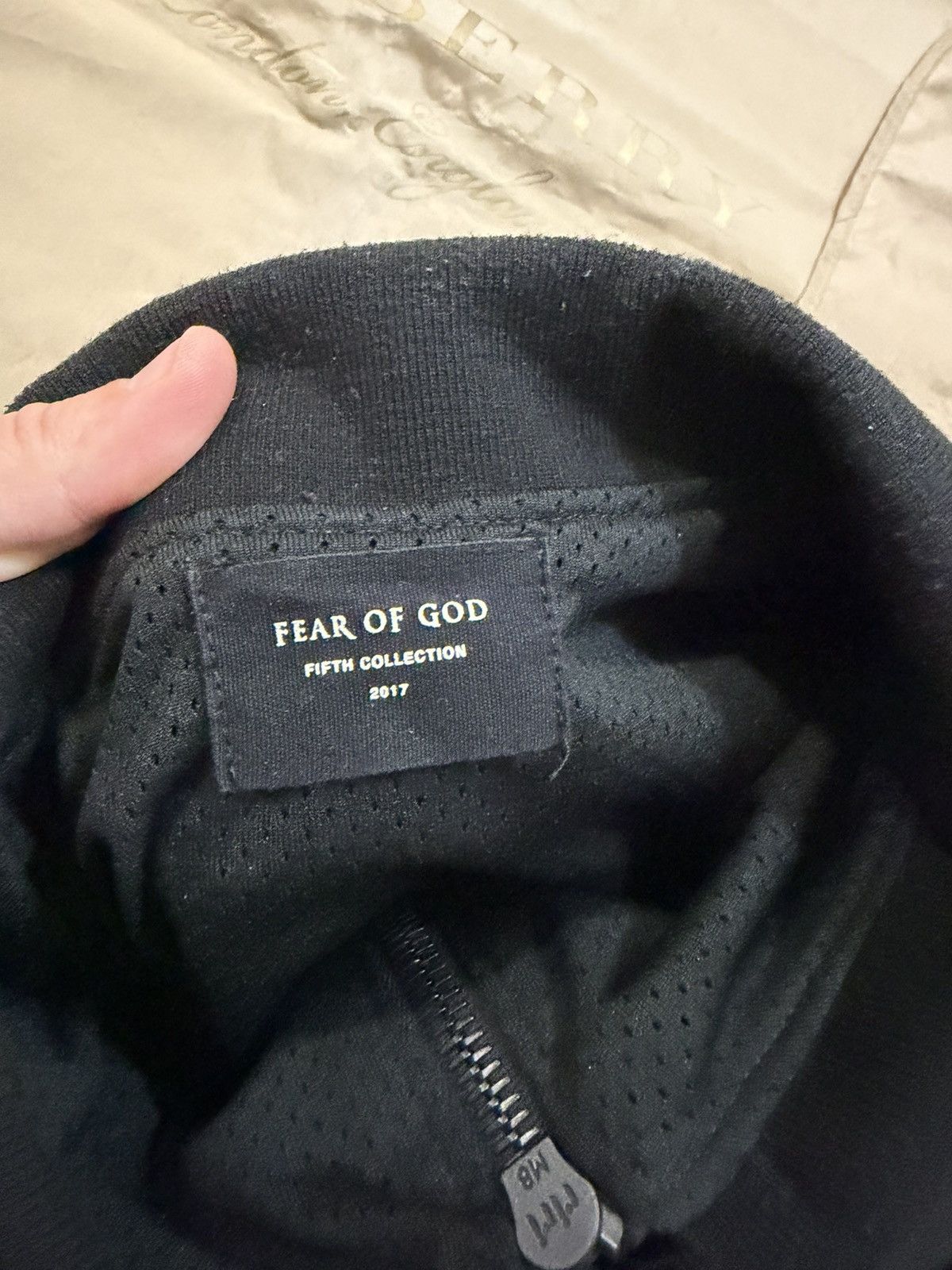 Fear of God FEAR OF GOD Half Zip Satin Bomber Jacket In Black size L Size US L / EU 52-54 / 3 - 6 Thumbnail