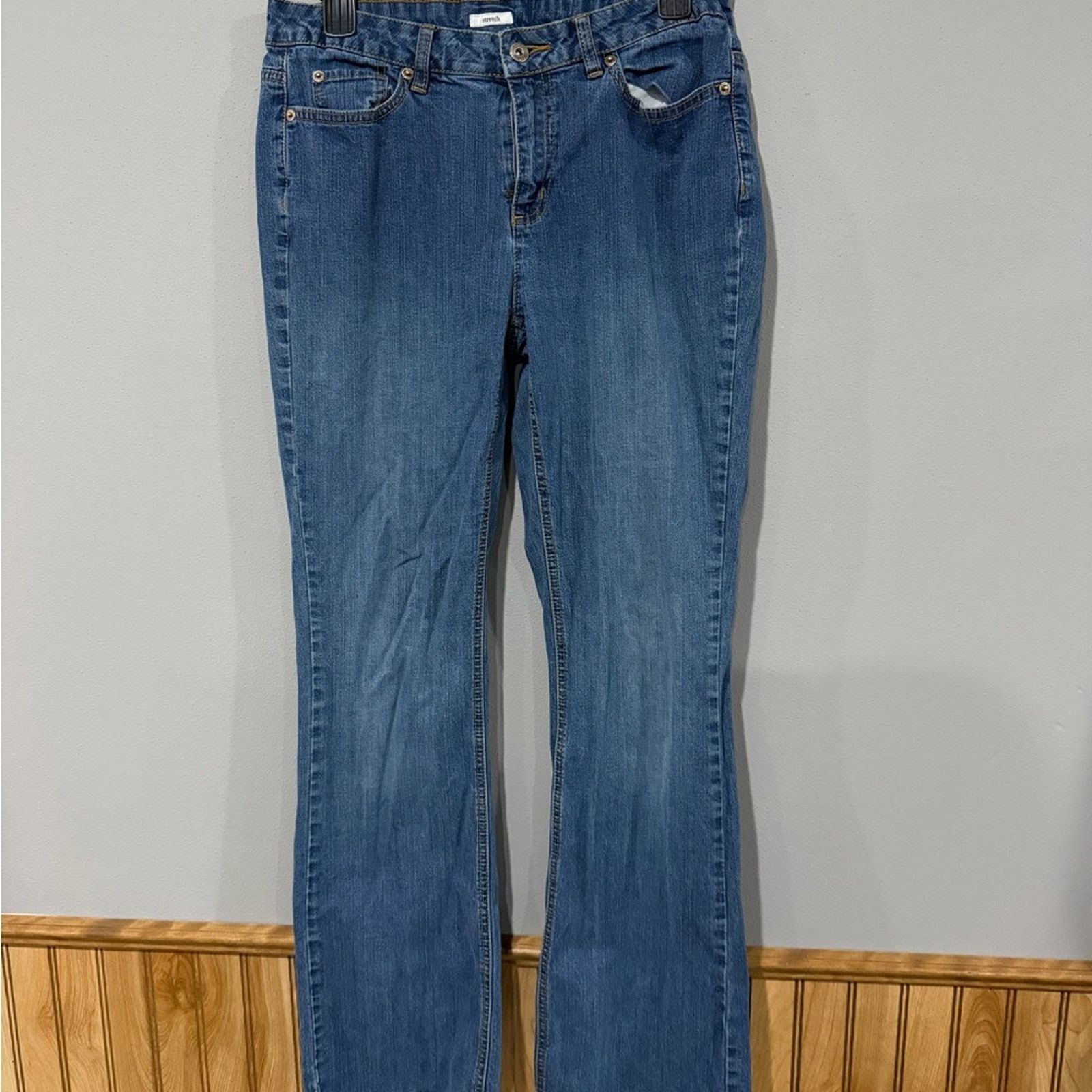 Other Liz & Co. Blue Straight Leg Jeans Size 10 Size 32" / US 10 / IT 46 - 5 Thumbnail