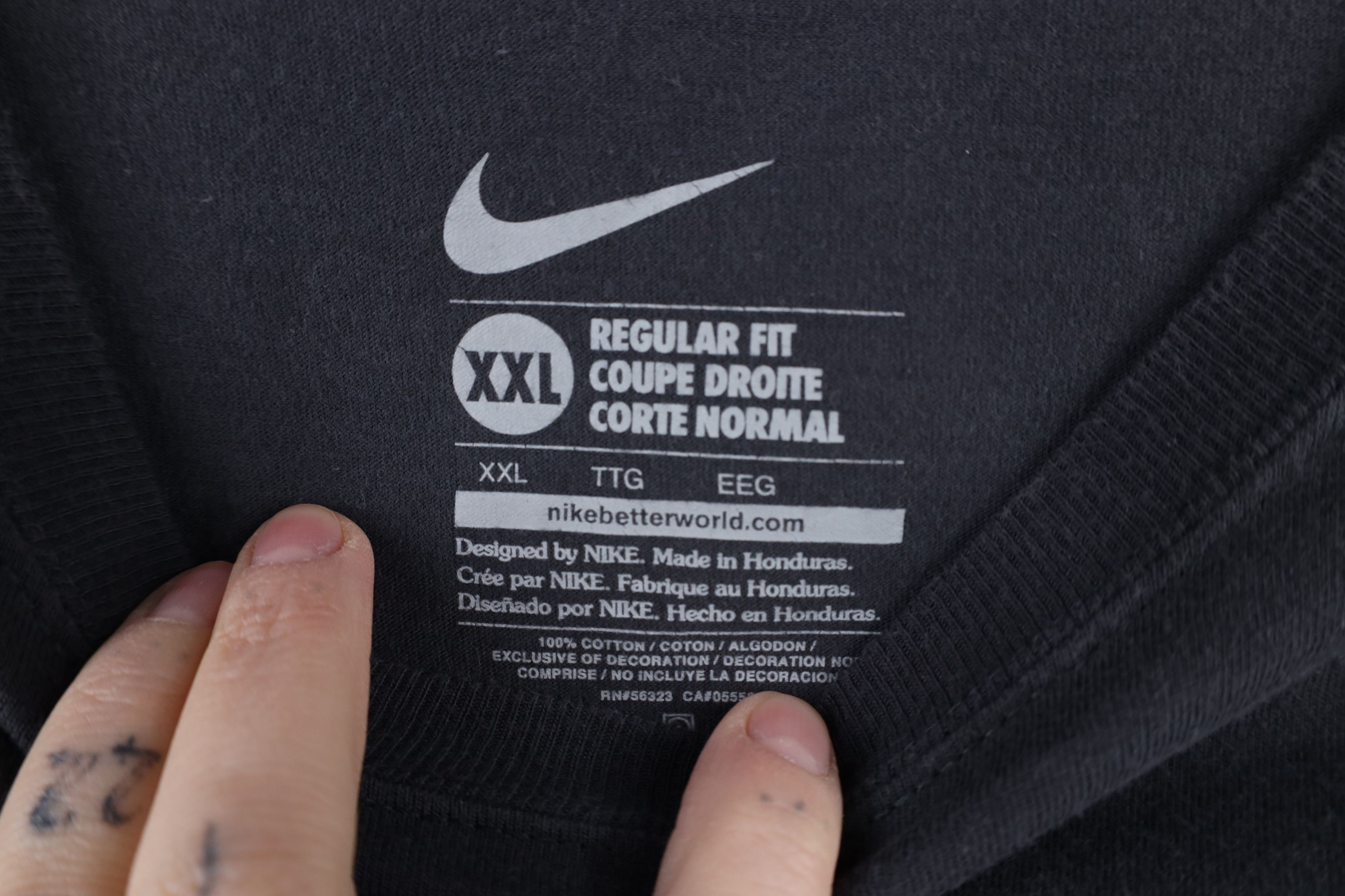 Nike × Vintage Y2K Nike Spell Out Script Detroit Tigers Baseball T-Shirt Size US XXL / EU 58 / 5 - 11 Thumbnail
