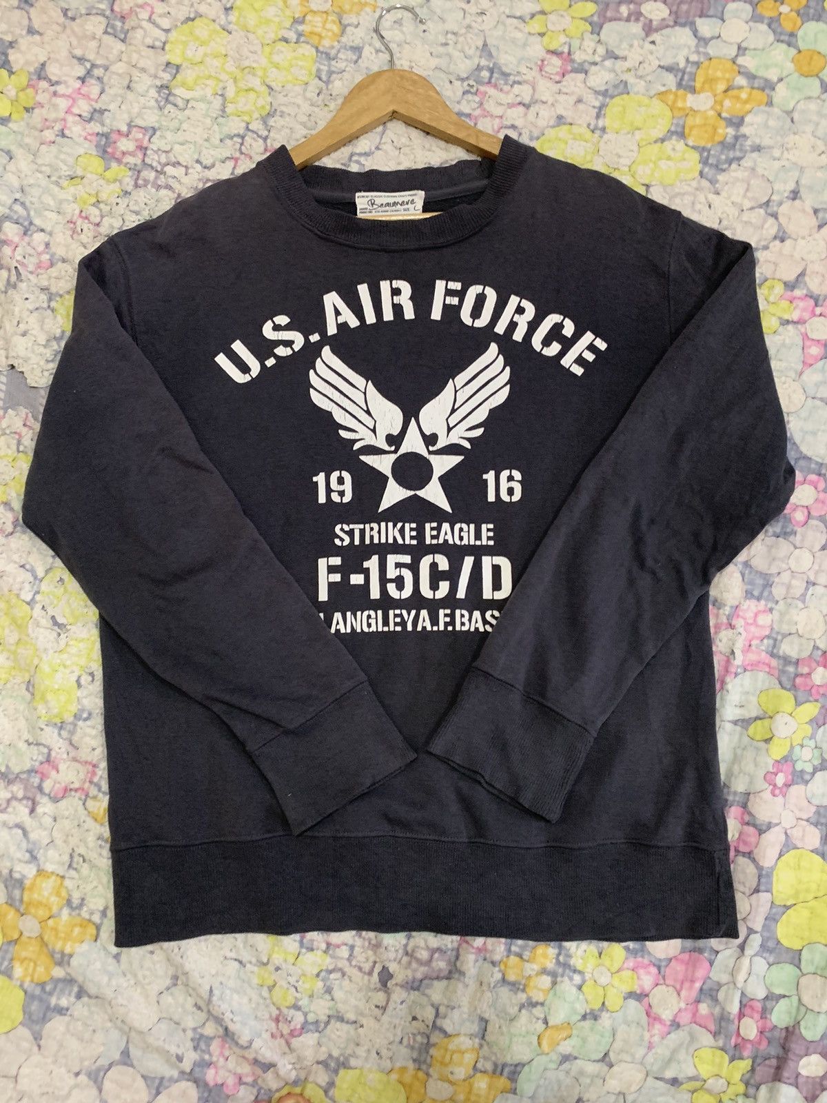 Japanese Brand Rare US AIR FORCE Sweatshirt Size US L / EU 52-54 / 3 - 9 Thumbnail