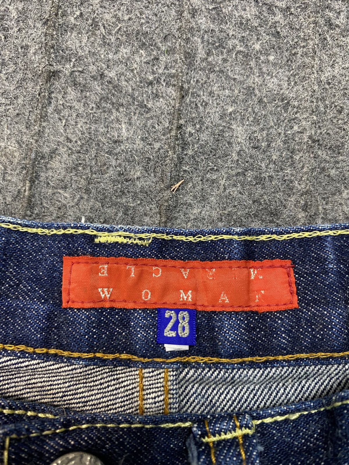 Other Miracle Woman Japan Selvedge Indigo Denim Jeans Straight Cut Size US 28 / EU 44 - 13 Thumbnail
