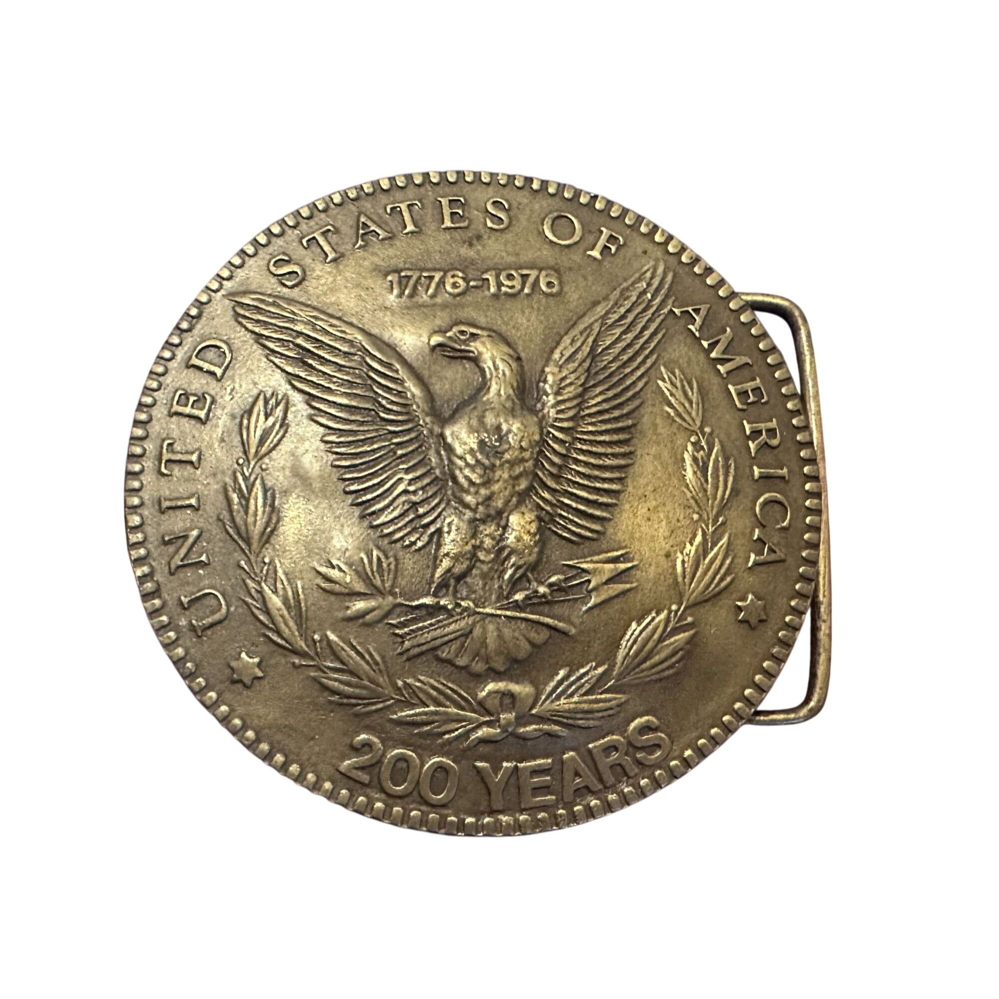 Vintage Vtg Belt Buckle United State Of America 200 Years Solid Bras Size ONE SIZE - 1 Thumbnail