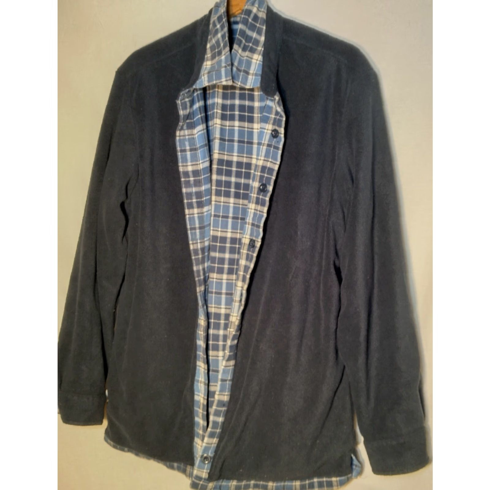 Vintage LL Bean Shacket Shirt Jacket M Blue Plaid Flannel Fleece Lined Work Size US M / EU 48-50 / 2 - 3 Thumbnail