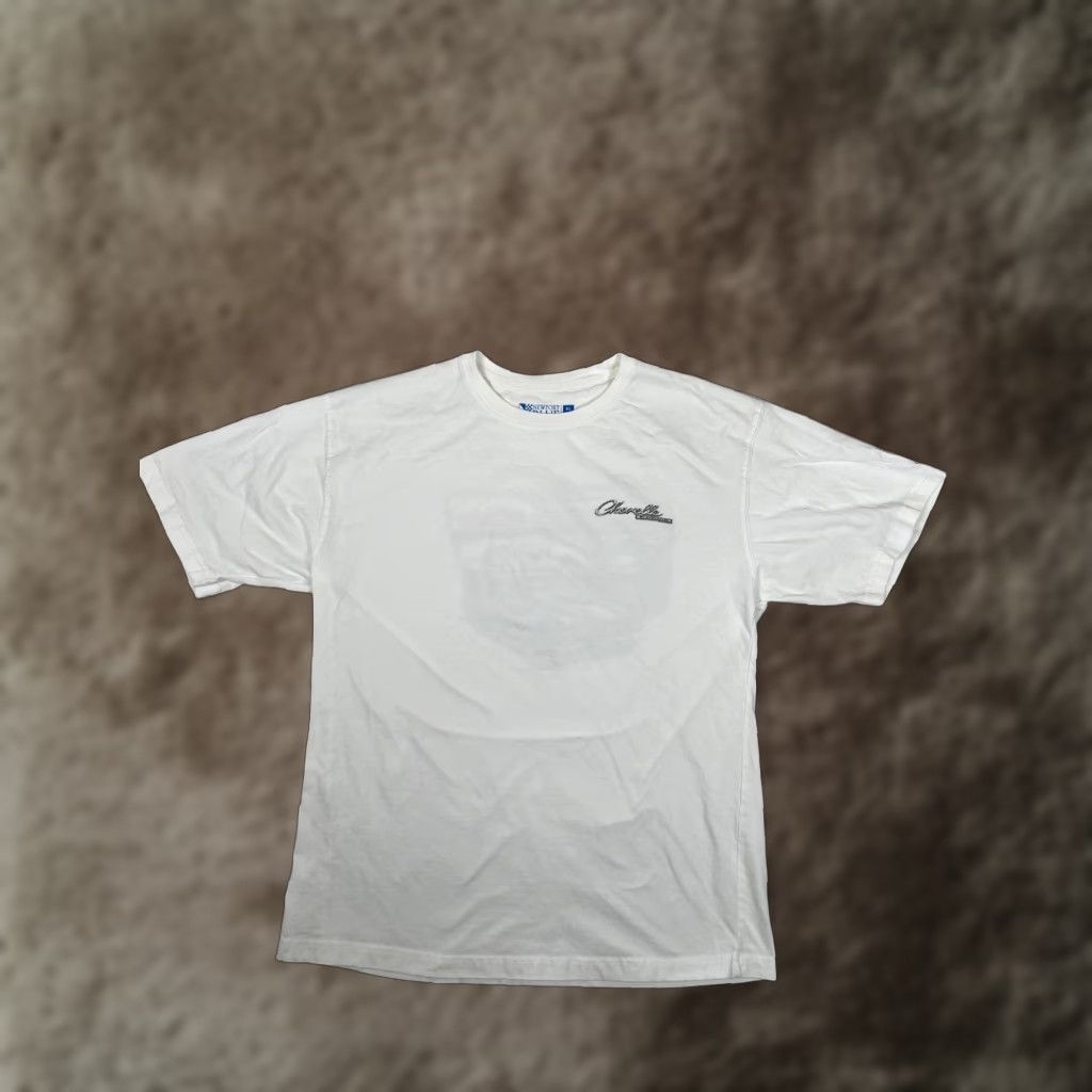 Etro Chevelle American Made T-Shirt Mens XL White Muscle Car USA Flag Chevrolet Retro Shirt Size US XL / EU 56 / 4 - 1 Thumbnail
