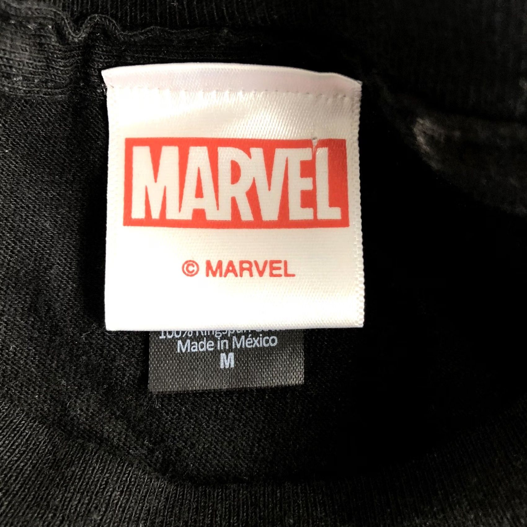 Vintage Marvel Avengers Super Hero Men's Graphic T-Shirt Tee Size Medium Black Crew Neck Short Sleeve 100% Cotton Marvel Graphic Print T-Shirt Mens Size US M / EU 48-50 / 2 - 4 Thumbnail