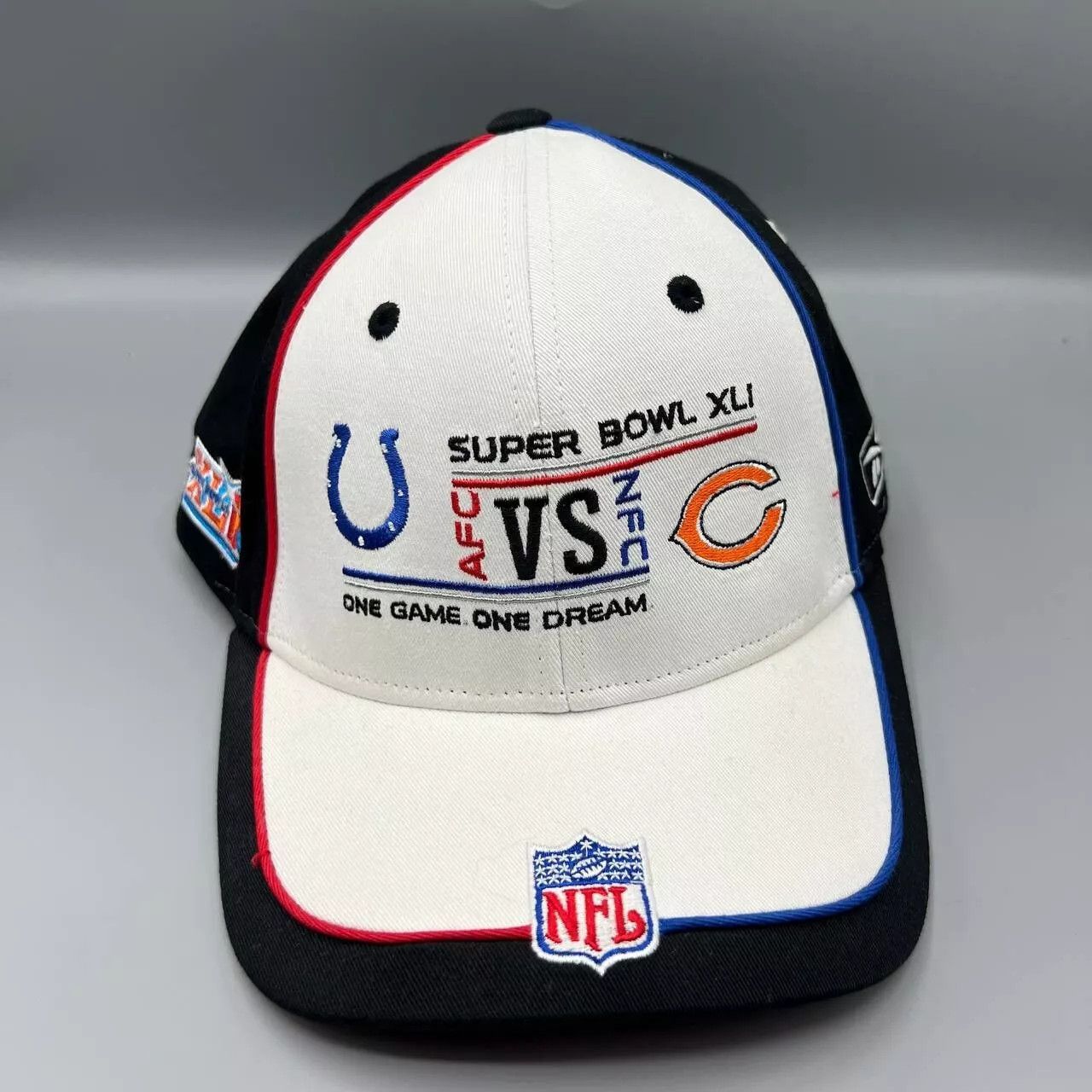 Reebok Colts vs Bears Super Bowl XLI NFL Hat Men Strap Back Cap New Size ONE SIZE - 1 Thumbnail