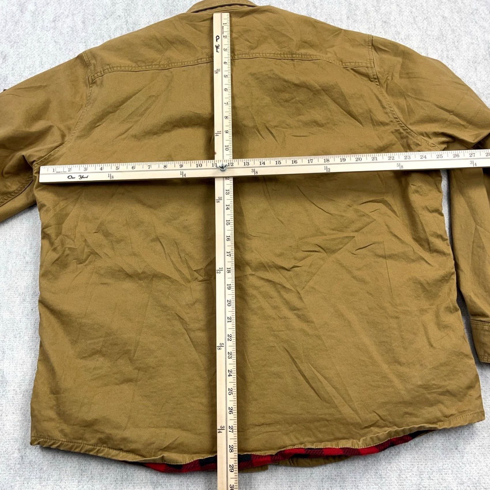Eddie Bauer Eddie Bauer Shacket Men XL Brown Twill Fleece Lined Over Shirt Jacket Work Camp Size US XL / EU 56 / 4 - 7 Thumbnail