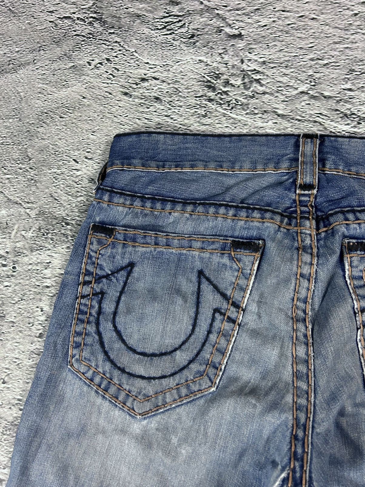 True Religion True Religion navy blue jeans thick stitching Bobby Size US 34 / EU 50 - 4 Thumbnail