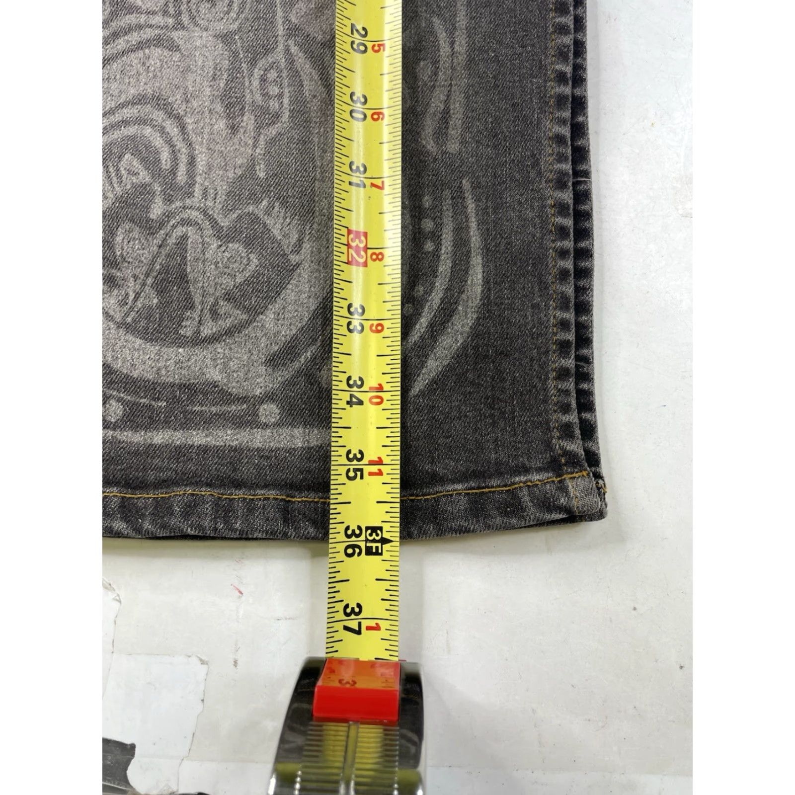 Fubu VINTAGE FUBU The Collection Denim Maxi Skirt Gray Tribal Womens 9/10 Maxi Skirt Gray Tribal Womens 9/10 Size 30" / US 8 / IT 44 - 3 Thumbnail