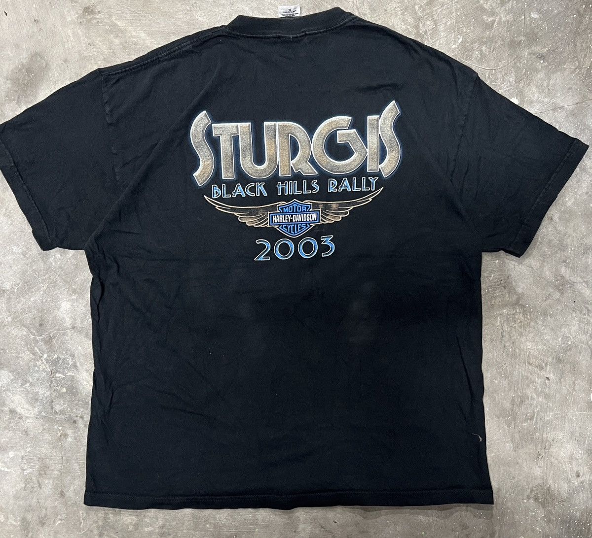 Harley Davidson 2003 HarleyDavidson Sturgis Rally Tee XL Vintage Biker Shirt Size US XL / EU 56 / 4 - 6 Thumbnail