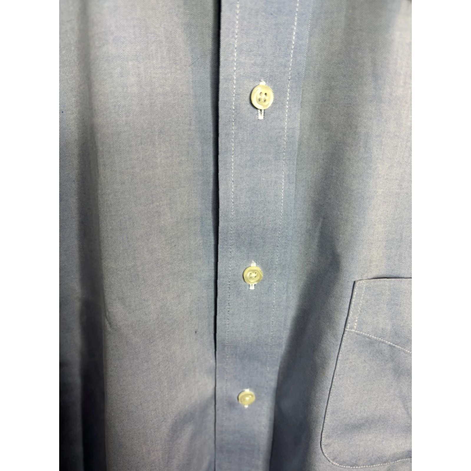 Brooks Brothers Brooks Brothers Long Sleeve Shirt Mens 16.5 Blue Non Iron Classic Fit Dress Shirt 2314 Size US XL / EU 56 / 4 - 4 Thumbnail