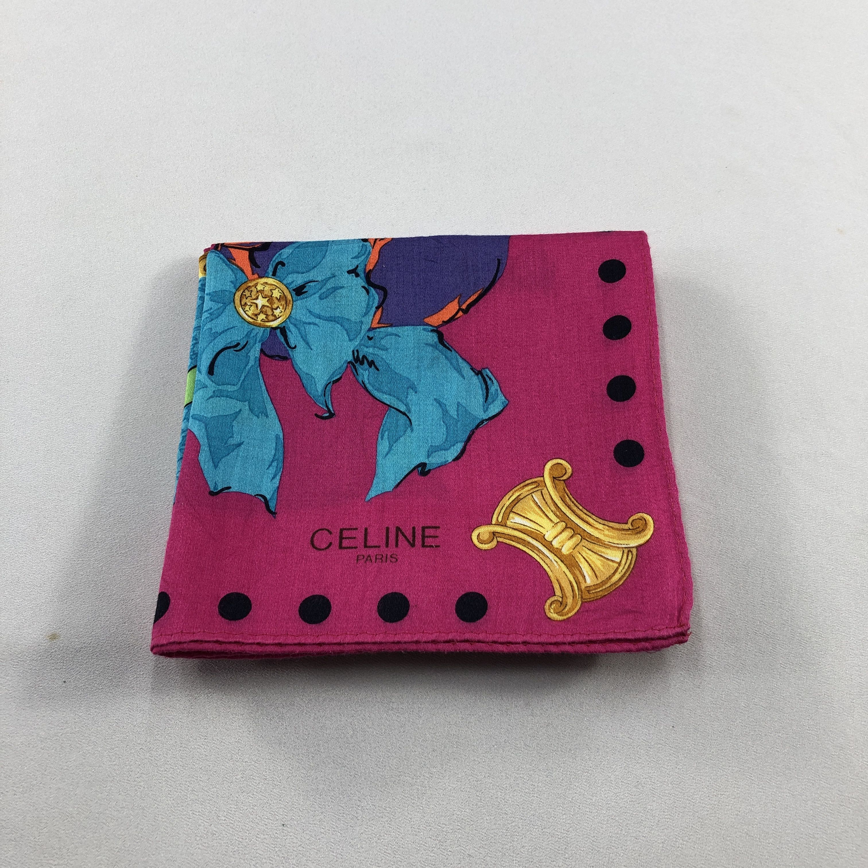 Celine Celine Handkerchief Neckerchief Bandana H2878 Size ONE SIZE - 5 Thumbnail