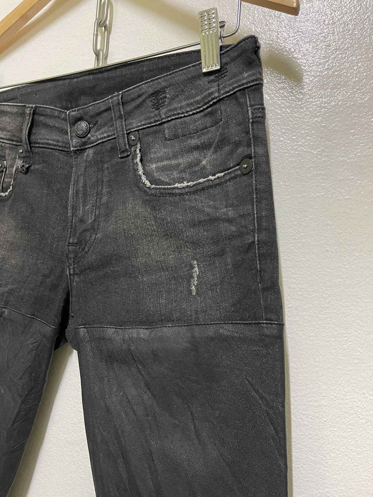 R13 R13 Black Chaps Jeans Size 30" / US 8 / IT 44 - 5 Thumbnail