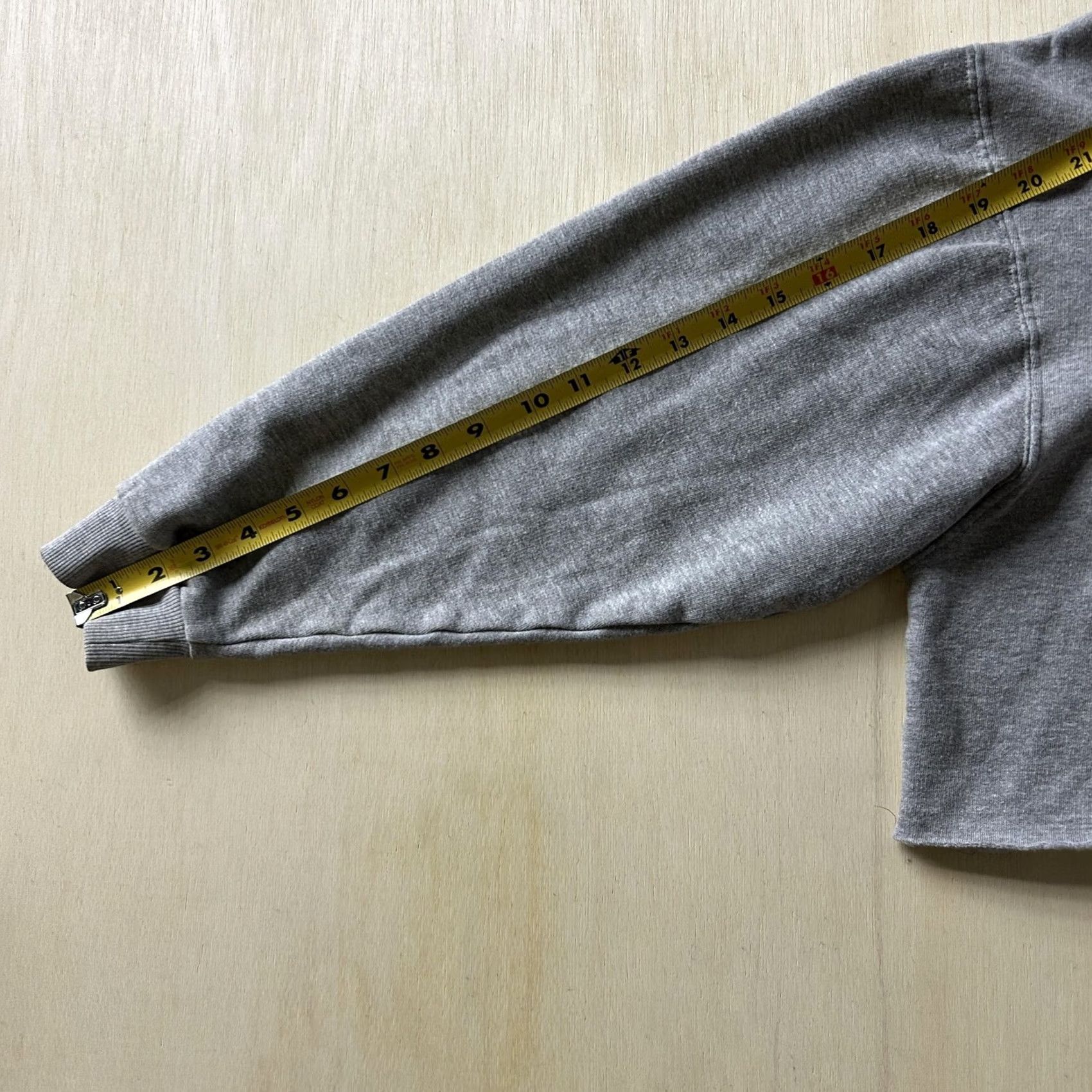 Vintage Y2K Matrix New York Sweatshirt Womens Medium Gray Cropped USA Flag Embroidered Size M / US 6-8 / IT 42-44 - 6 Thumbnail