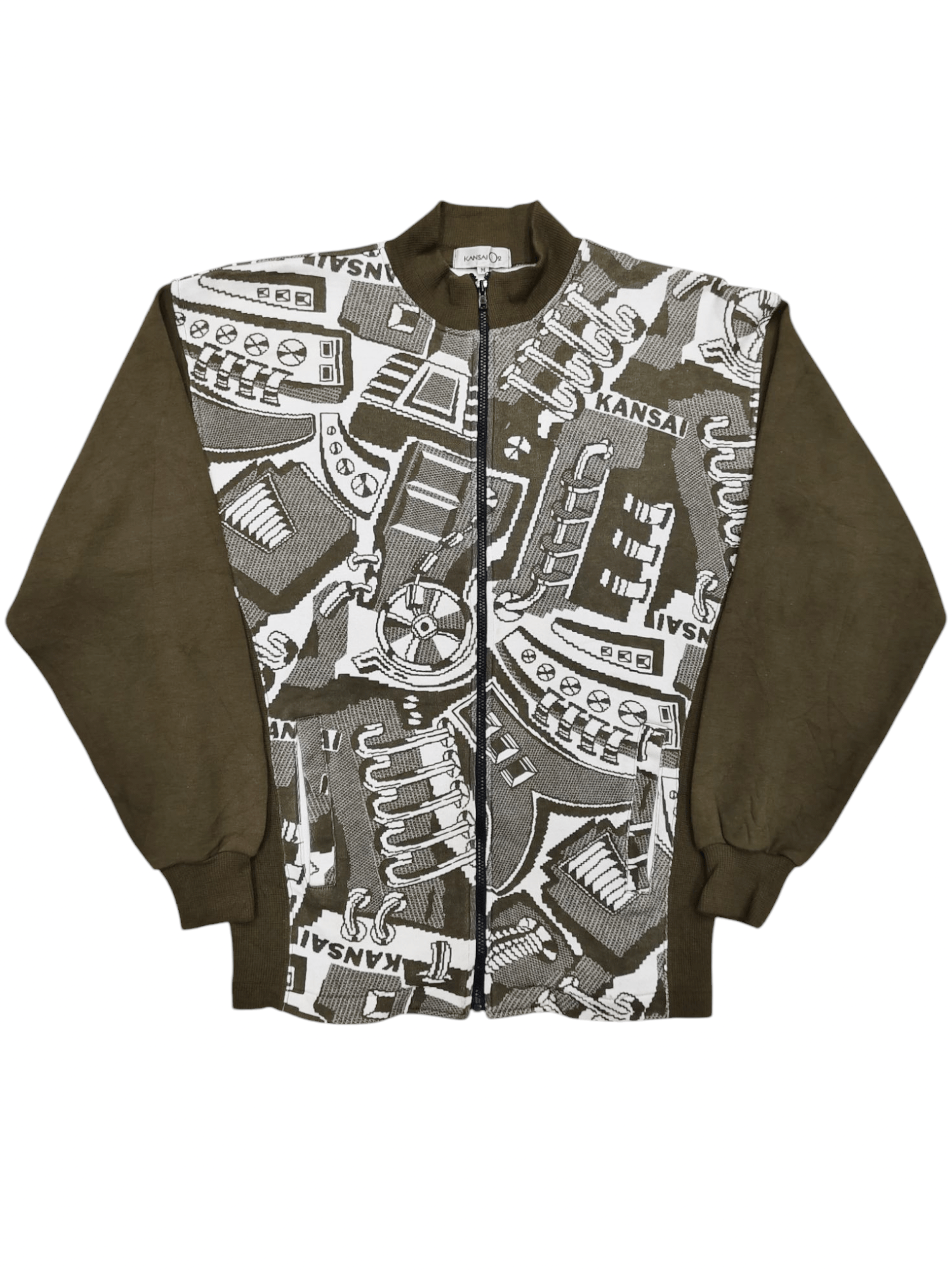 Kansai Yamamoto 80s Kansai O2- Archive Industrial Mecha Graphic Track Jacket Size US M / EU 48-50 / 2 - 1 Thumbnail