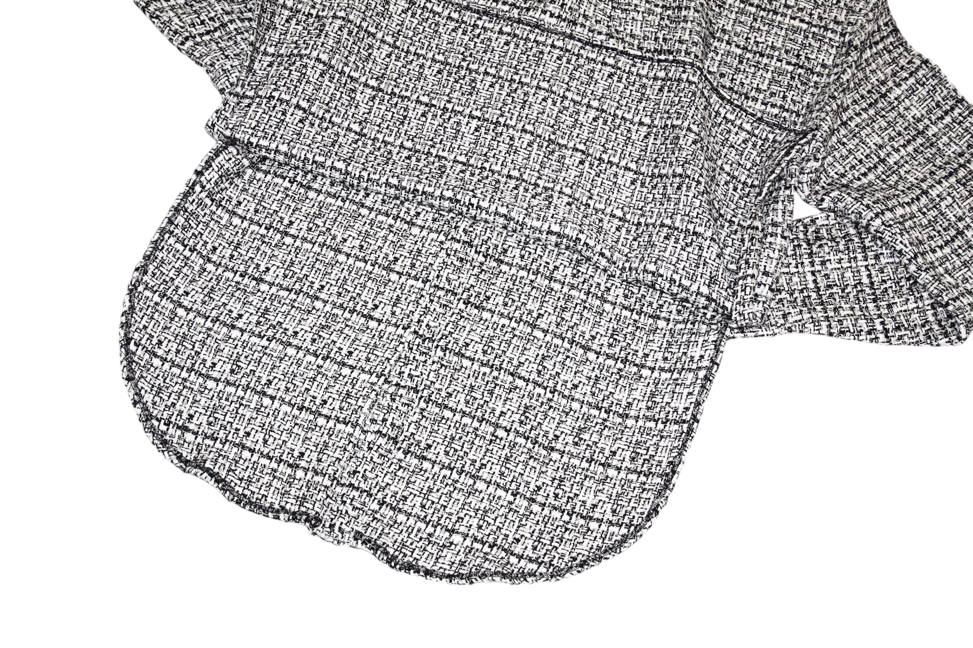 Faith Connexion Faith Connexion Black and White Logo Tweed Oversized Shirt Size US S / EU 44-46 / 1 - 8 Thumbnail