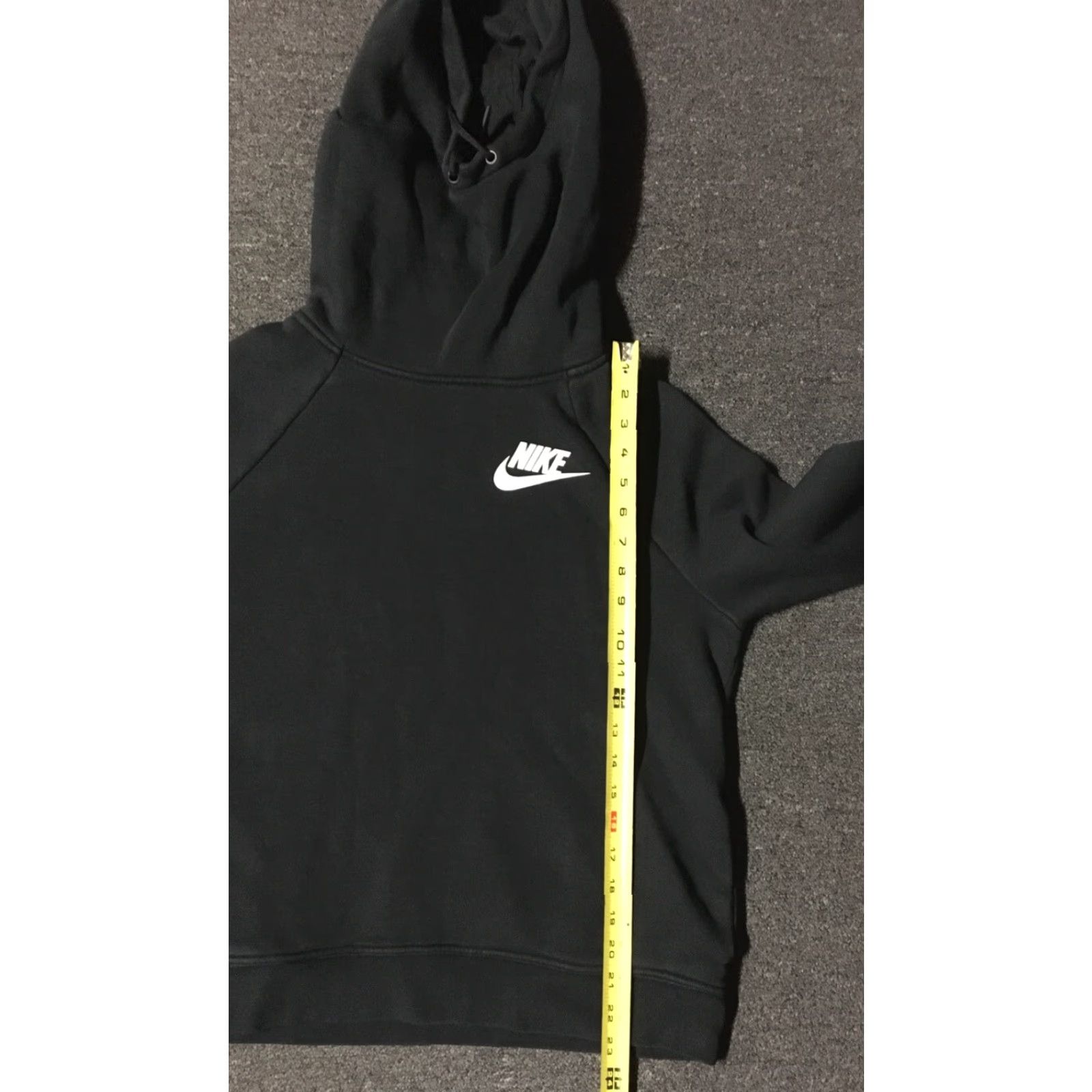 Nike Nike Swoosh Funnel Neck Hoodie M Women Black Sweatshirt Athletic Pullover 80s 90s Fashion Activewear Stadium Hip Hop Basketball Gym Vintage Size M / US 6-8 / IT 42-44 - 7 Thumbnail
