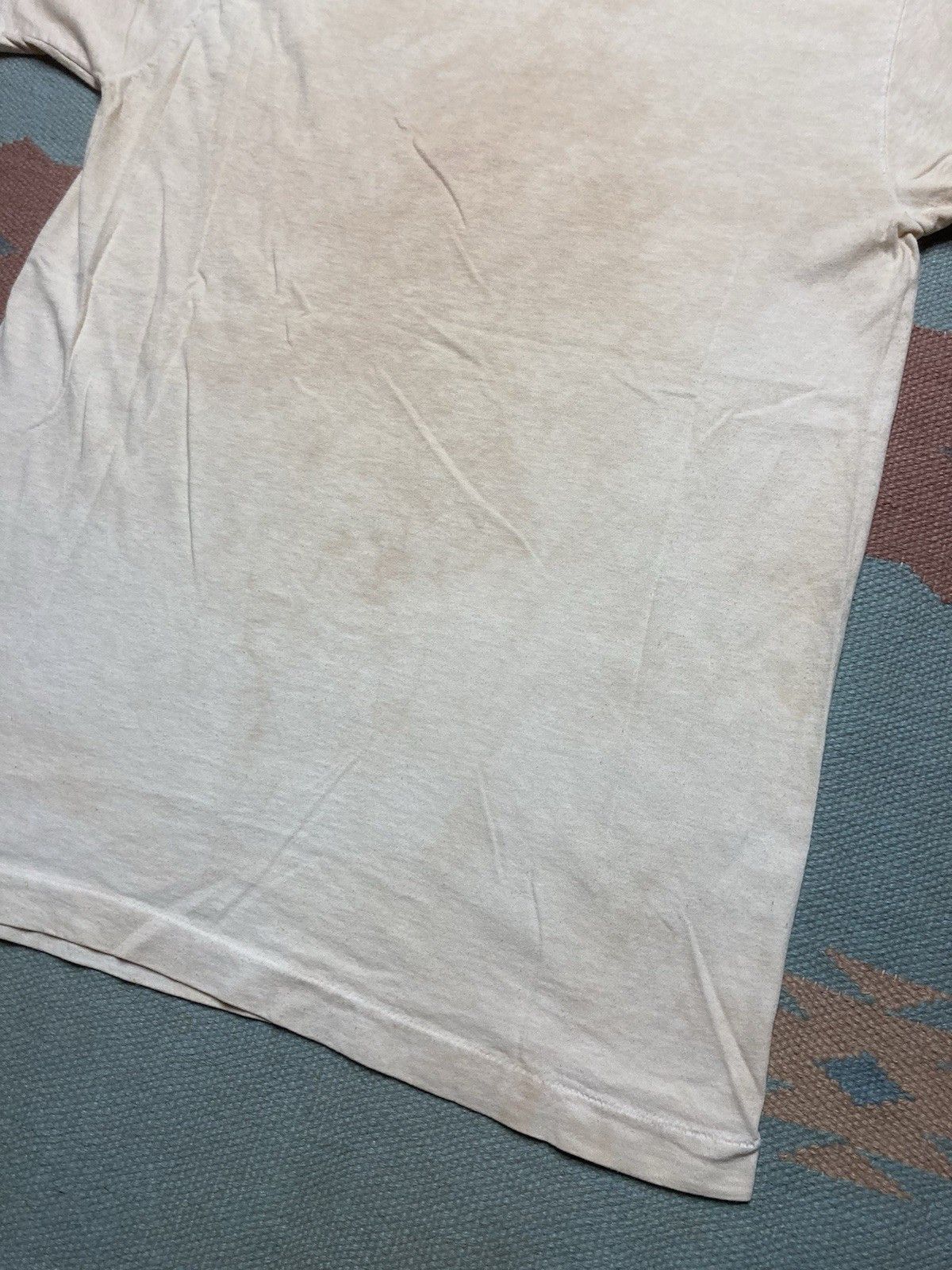 Vintage 80s blank white t shirt BVD grunge soft cotton worn large Size US L / EU 52-54 / 3 - 9 Thumbnail