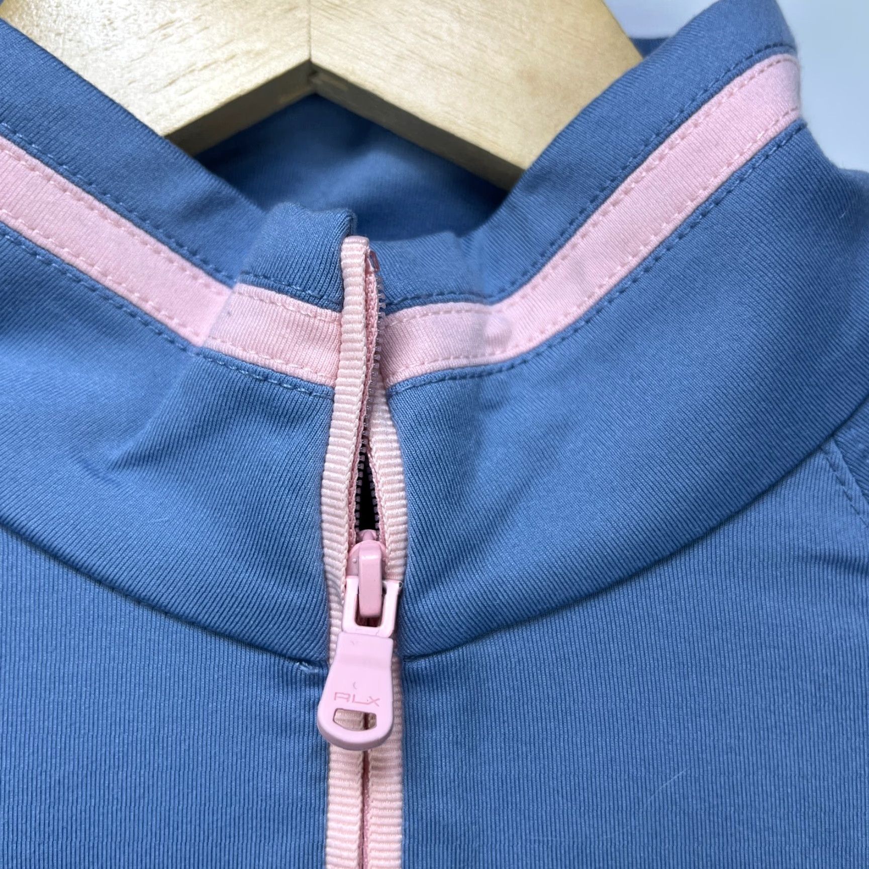 Ralph Lauren VINTAGE RLX Ralph Lauren Quarter Zip Athletic Long Sleeve Shirt Womens XS Blue Stretch Size XS / US 0-2 / IT 36-38 - 6 Thumbnail