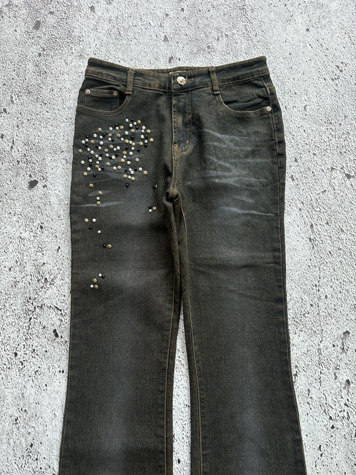 Tornado Mart 2000's Flare Haphazird Bootcut tornado style pants Size 27" / US 4 / IT 40 - 6 Thumbnail