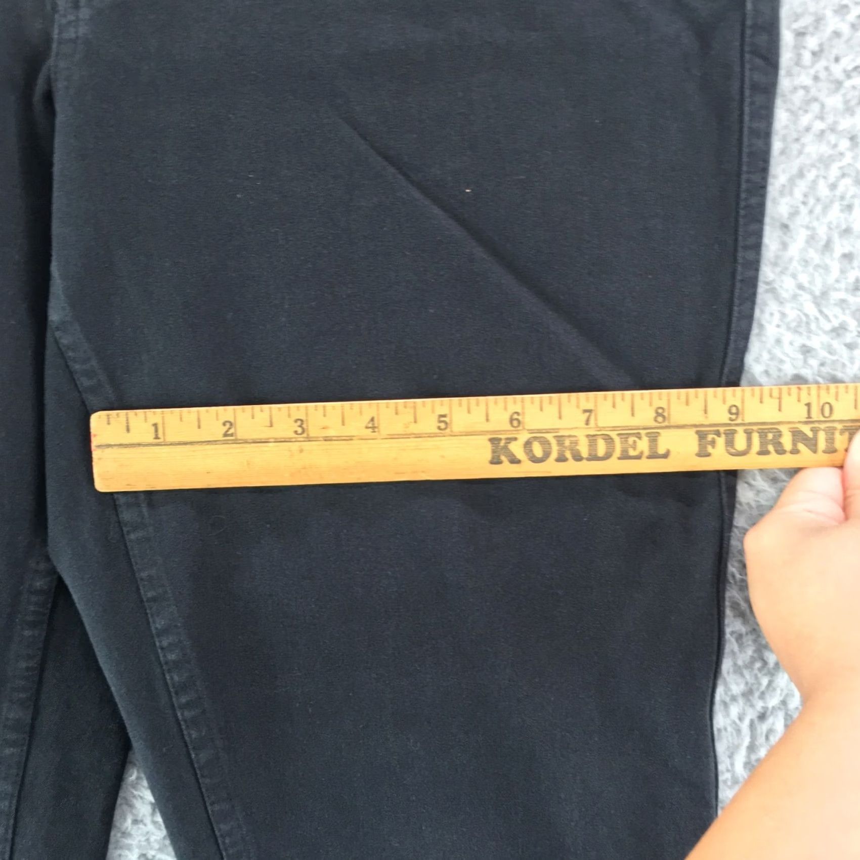 Banana Republic Banana Republic Pants Womens 8 Black Mid Rise Zip Fly Straight Chino Size 30" / US 8 / IT 44 - 6 Thumbnail