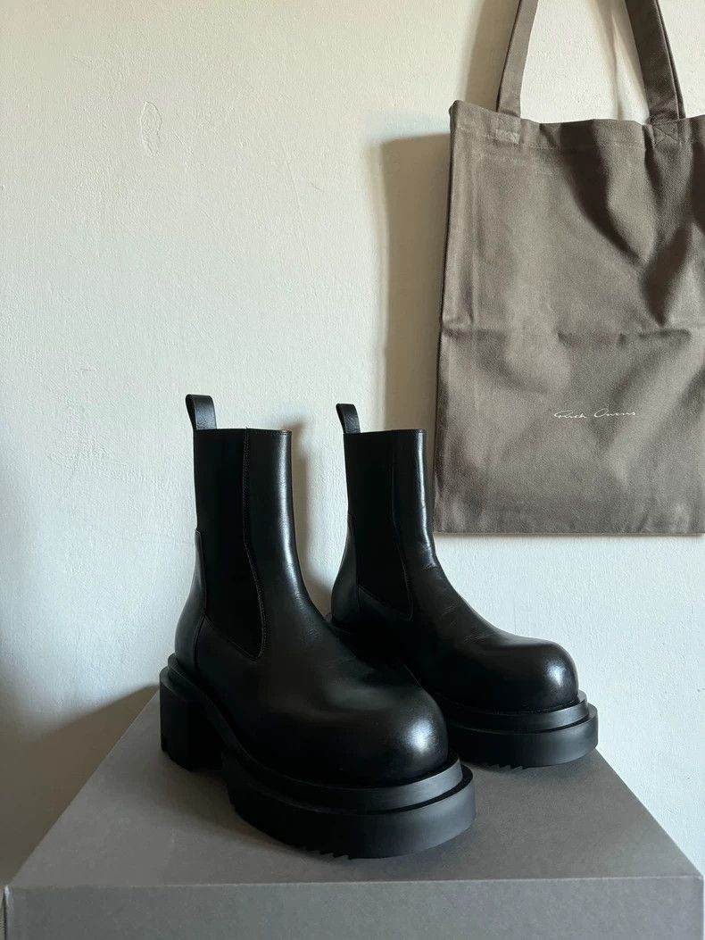 Rick Owens Rick Owens 24fw Beatle Bogun Leather Boot 2501-Nextarrow Size US 8 / EU 41 - 2 Thumbnail