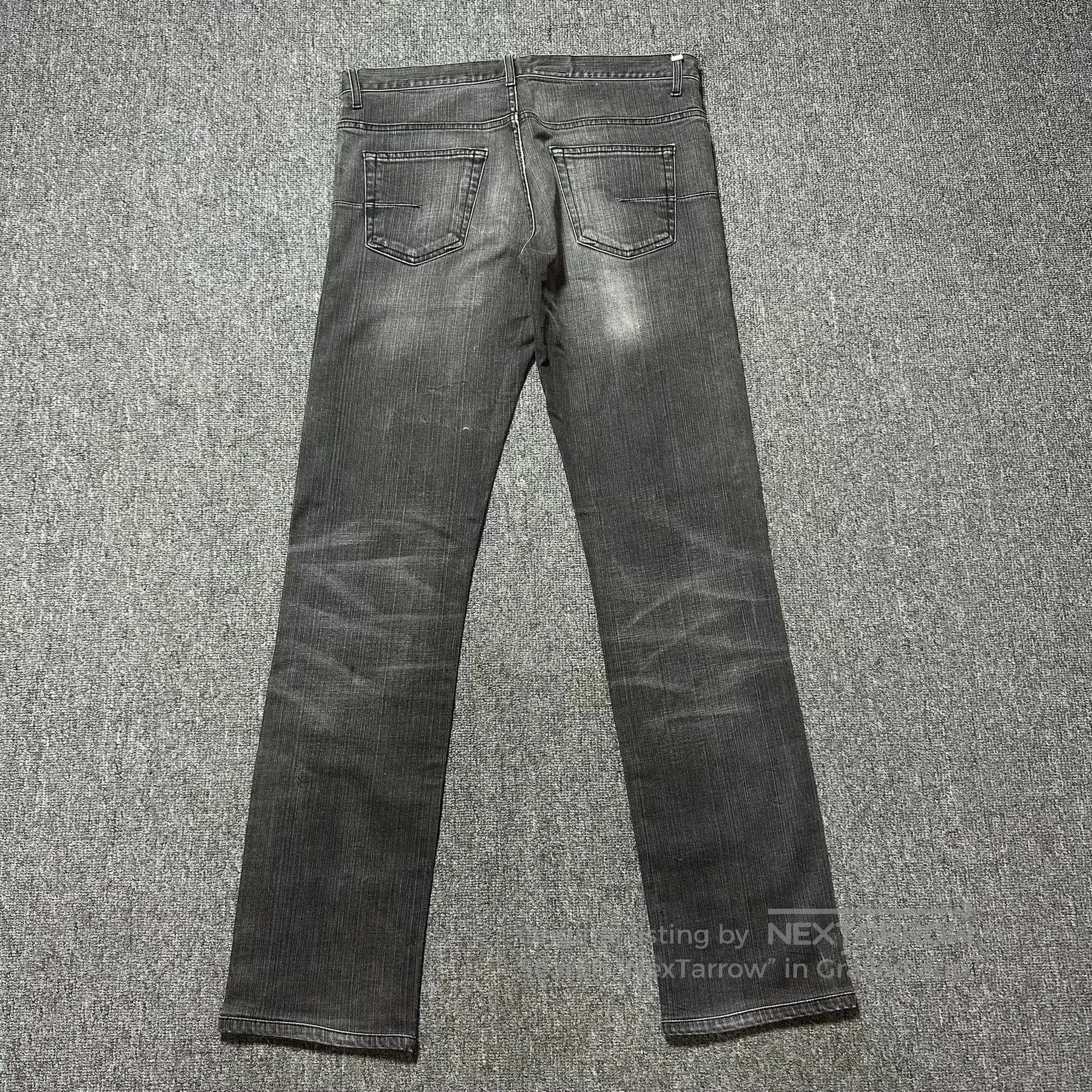 Dior Dior Homme Washed Distressed Charcoal Jeans. Size US 31 - 3 Thumbnail