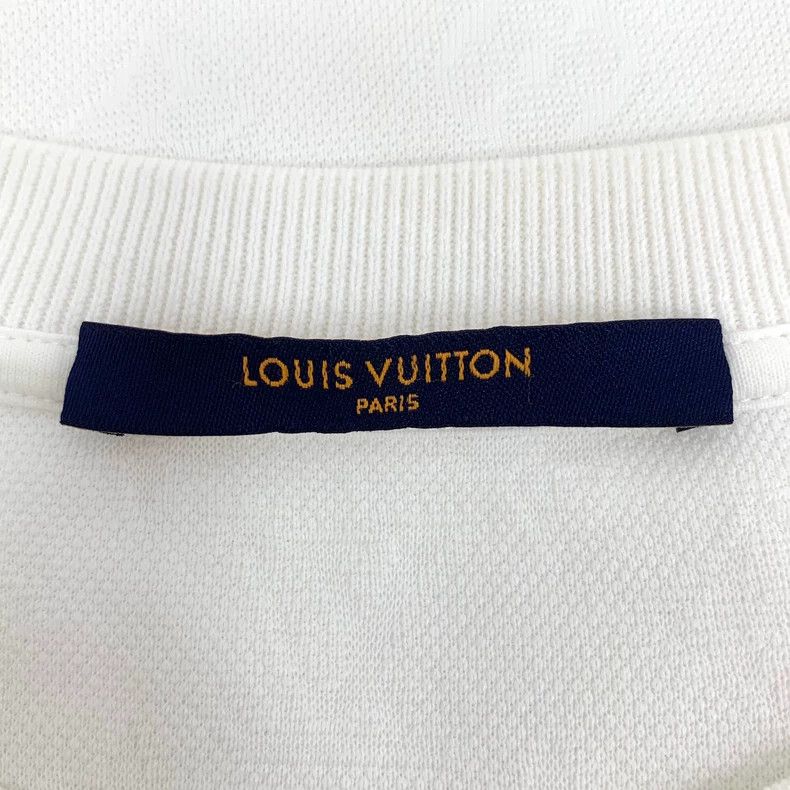 Louis Vuitton Louis Vuitton 22 white logo embossed cotton short sleeve T Size US XL / EU 56 / 4 - 5 Thumbnail