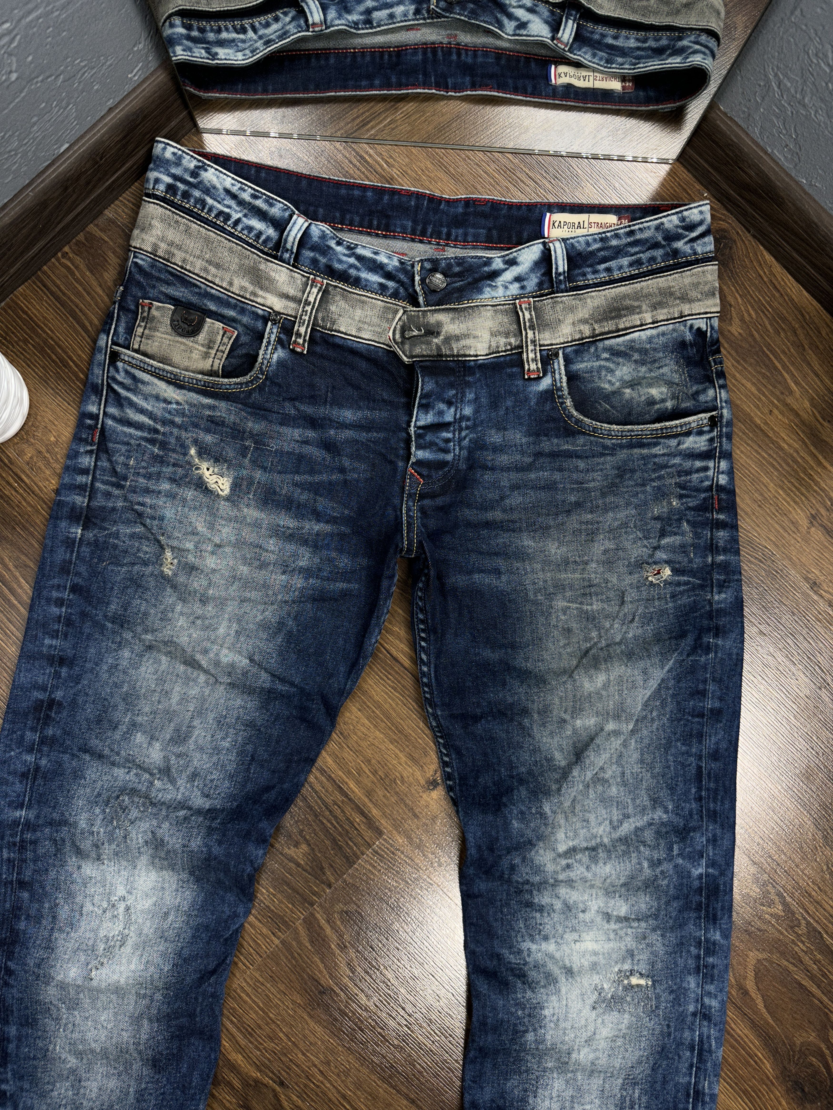 Japanese Brand Kaporal 5 Mens Denim Pants Jeans Size US 34 / EU 50 - 5 Thumbnail