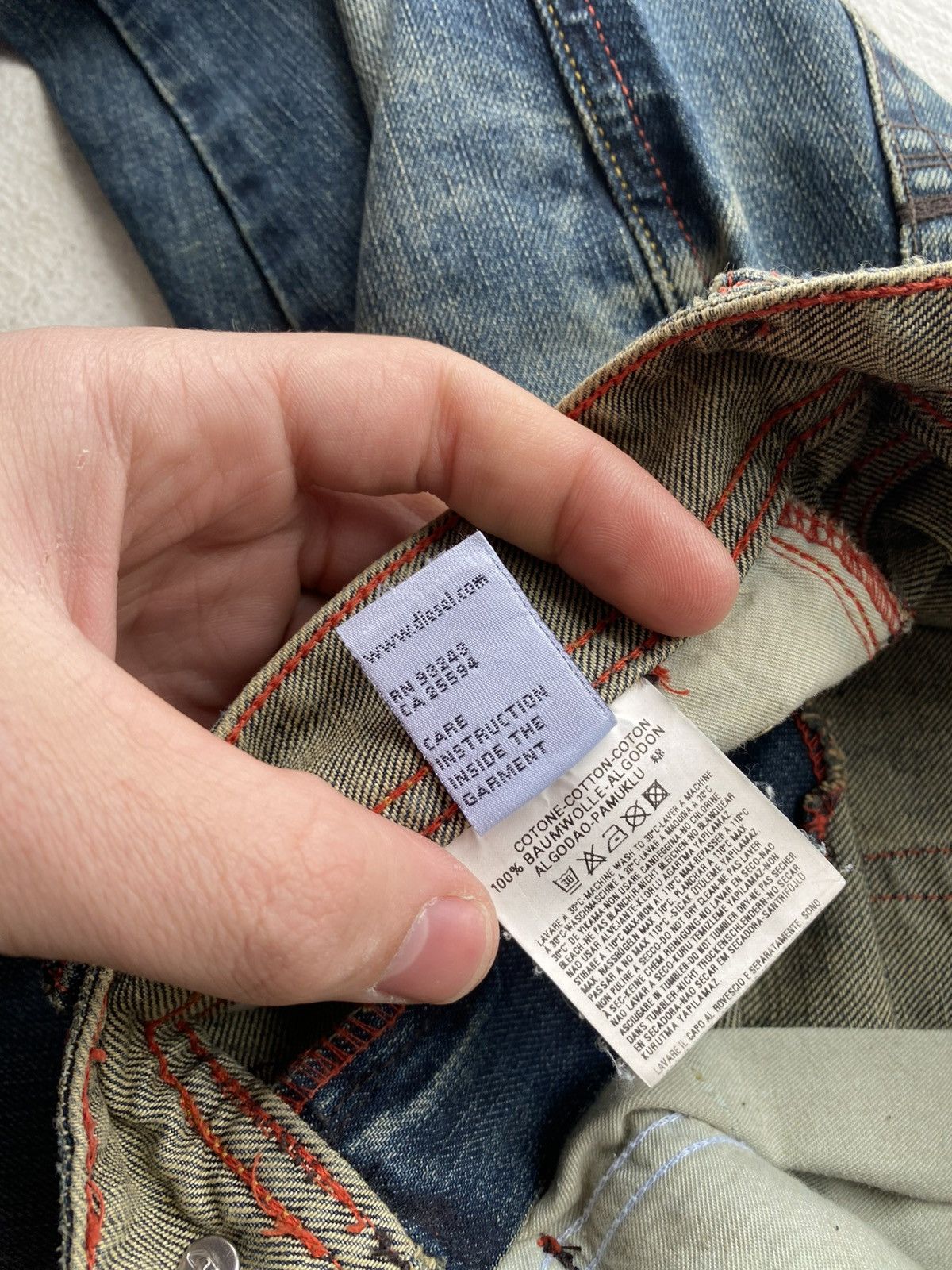 Diesel NWT 90s Luxury Diesel Rame Bootcut Jeans Made in Italy W26 Size 26" / US 2 / IT 38 - 11 Thumbnail