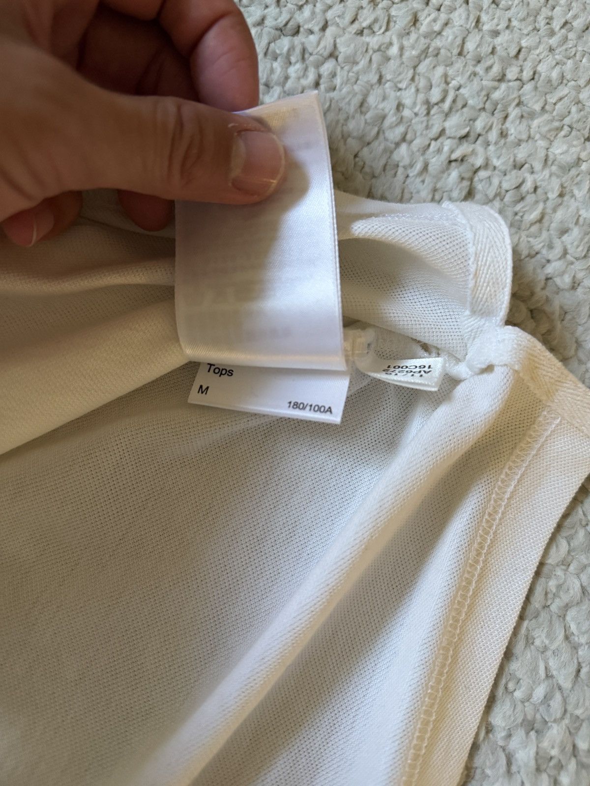 Y-3 Y-3 Sleeve Logo White Polo Size US M / EU 48-50 / 2 - 5 Thumbnail