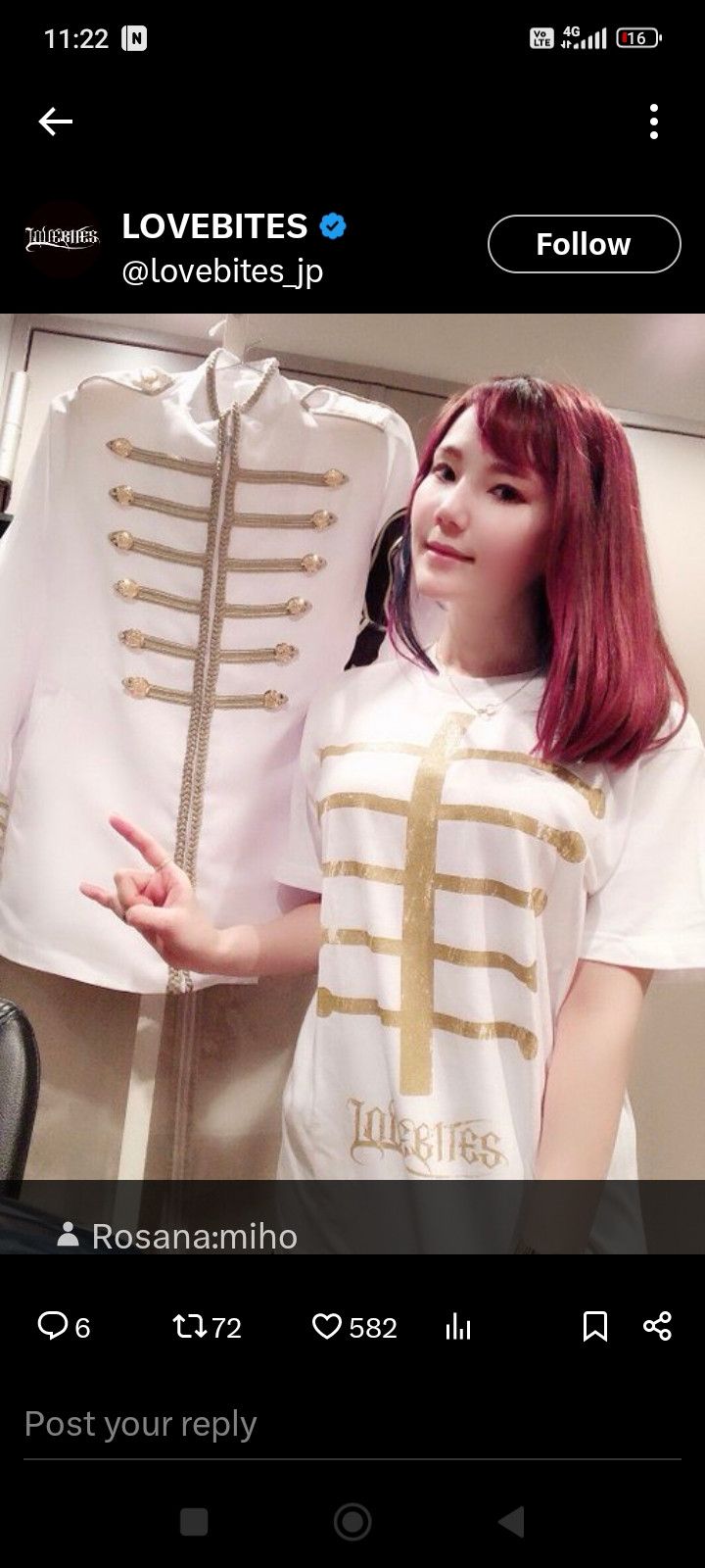 Japanese Brand Lovebites 💋 Electric Pentagram 🎸 2020 Concert tshirt 🏟️ Size US M / EU 48-50 / 2 - 6 Thumbnail