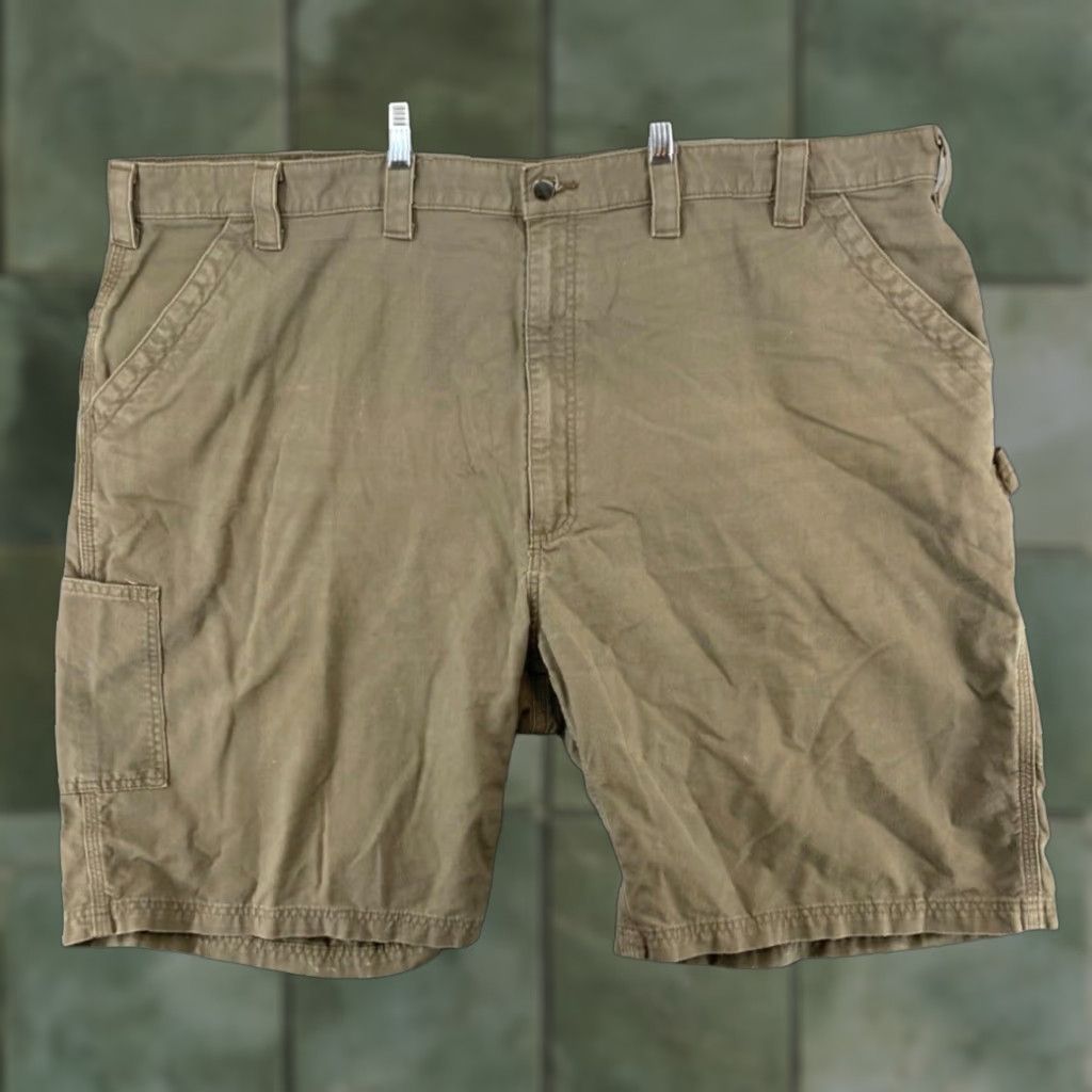 Carhartt Carhartt Mens Original Fit Work Shorts Brown Size US 34 / EU 50 - 1 Thumbnail