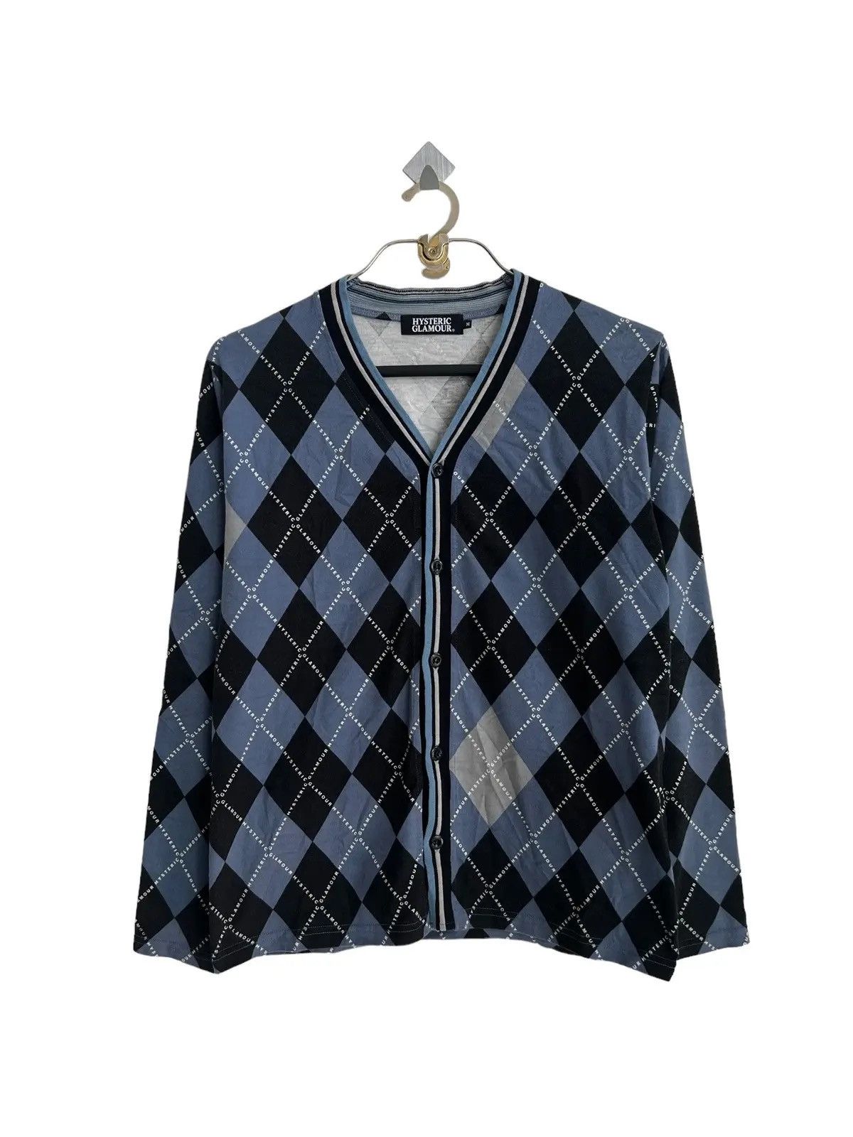 Vintage Hysteric Diamond Cult Jacquard Button Cardigan