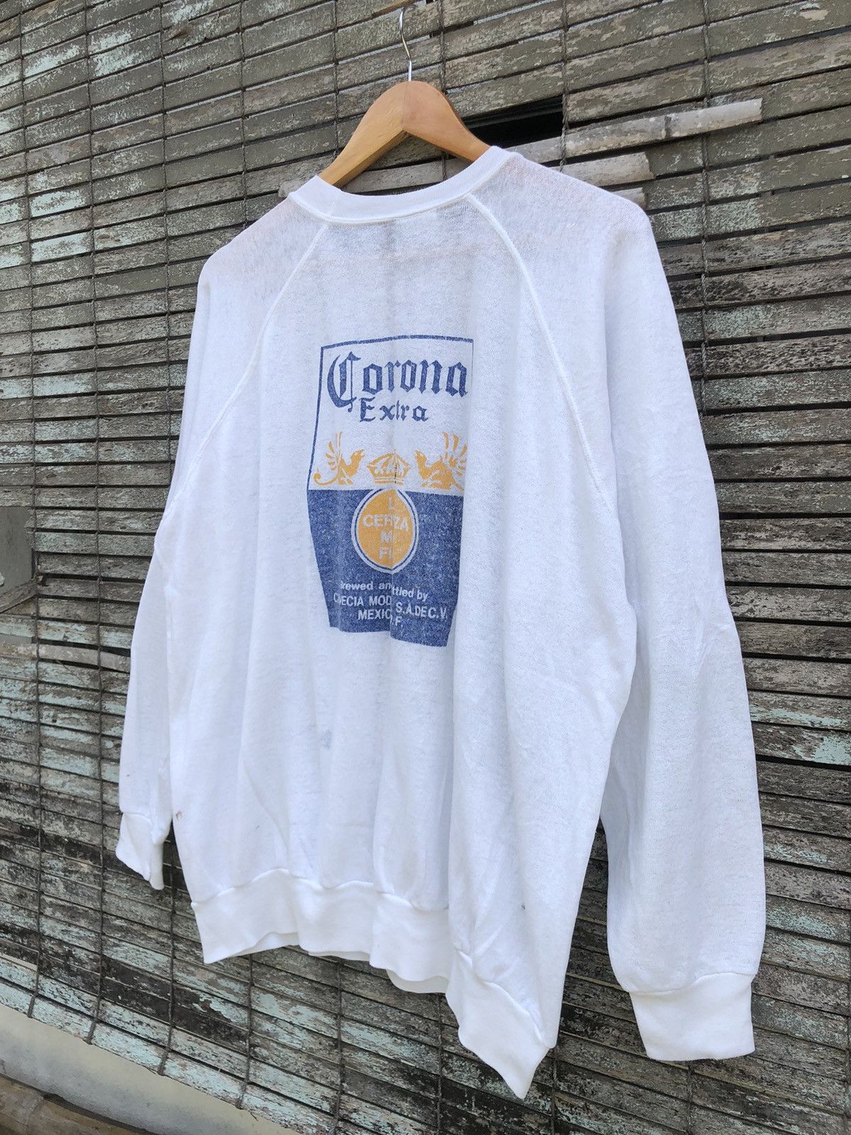 Vintage Vintage Distressed Corona Extra Sweatshirts Size US XL / EU 56 / 4 - 3 Thumbnail