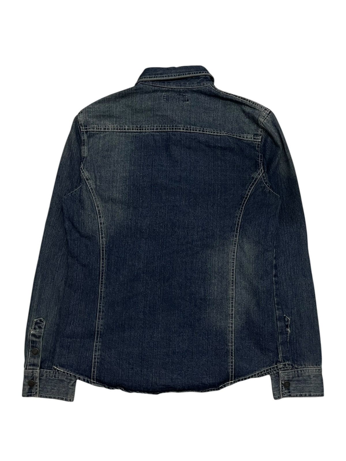 If Six Was Nine In The Attic “Ambitious” Western Denim Shirt Size US M / EU 48-50 / 2 - 2 Thumbnail