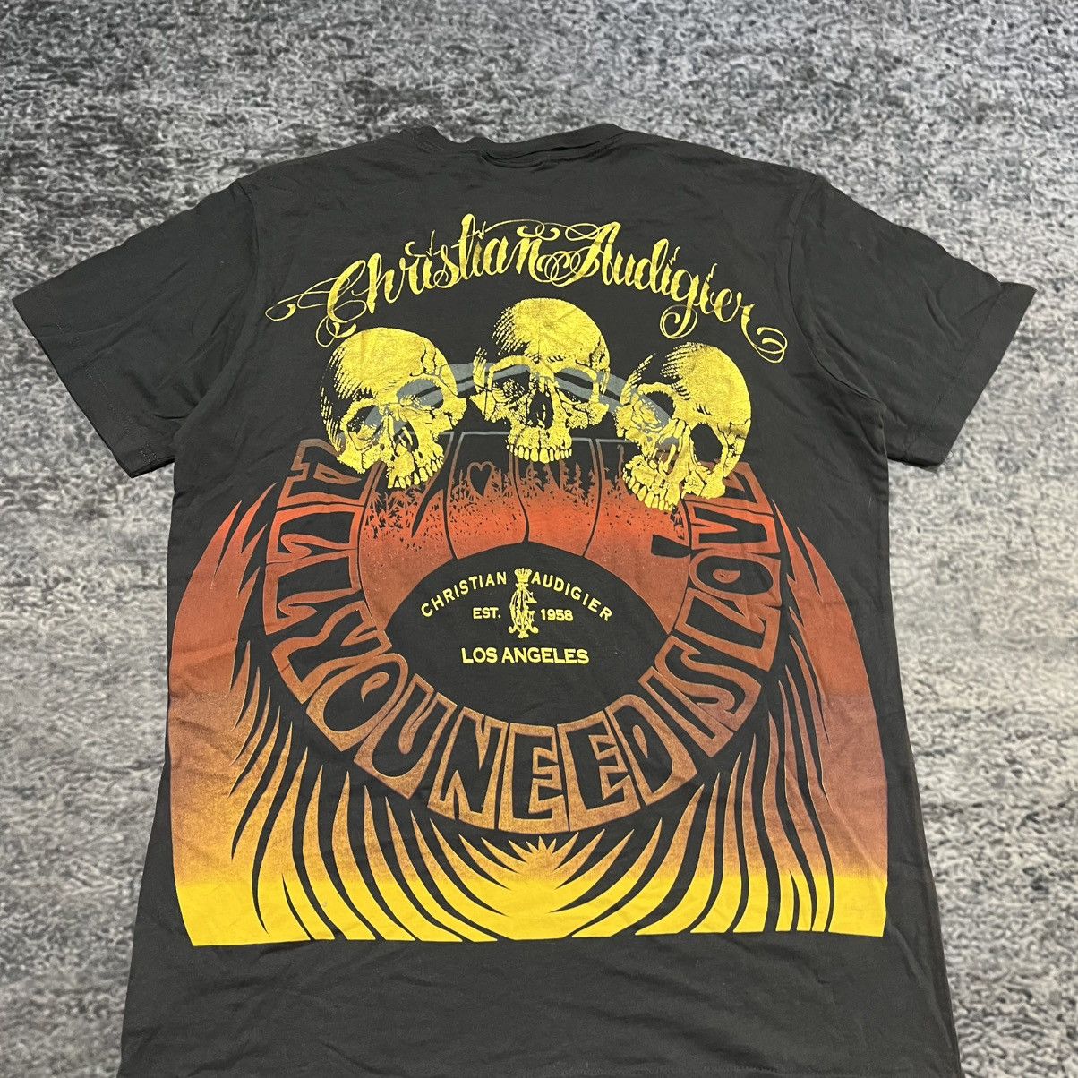 Christian Audigier Vintage Y2K Christian Audigier T Shirt Hip-Hop Grunge Skater Size US XL / EU 56 / 4 - 3 Thumbnail