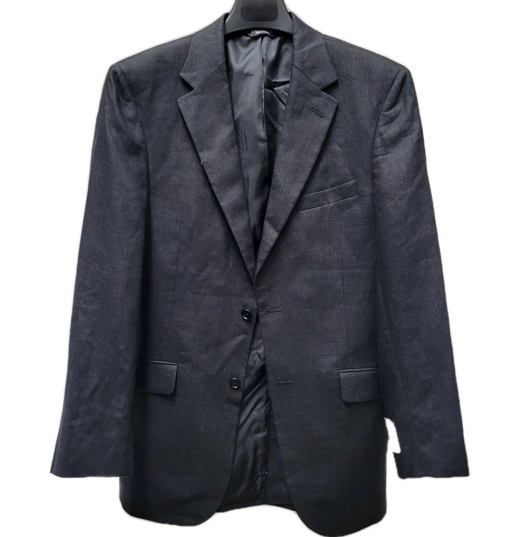 Jos. A. Bank JoS A Bank Men Black Spring Weight 2-Button Center-Vent Size 38R - 2 Thumbnail
